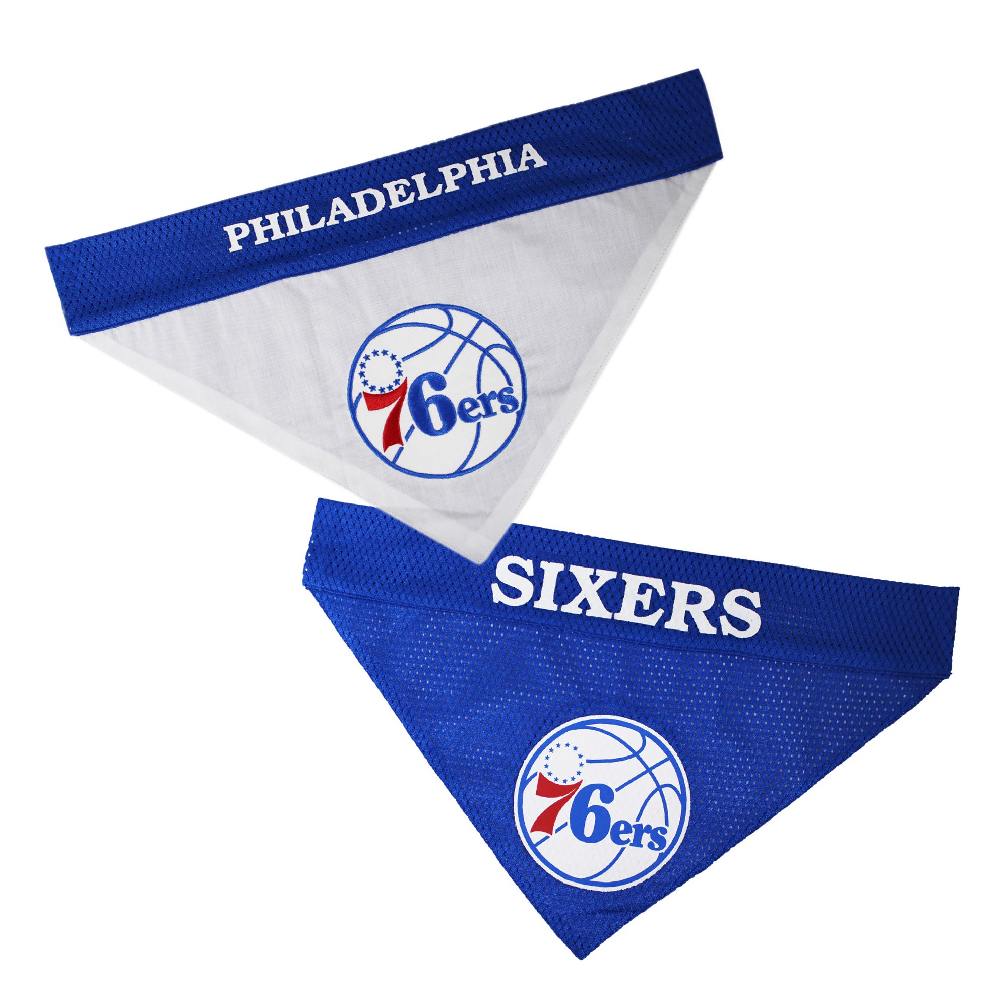 Pets First 76Ers Reversible Bandana, Size: Large/xl | Mesh PetSmart