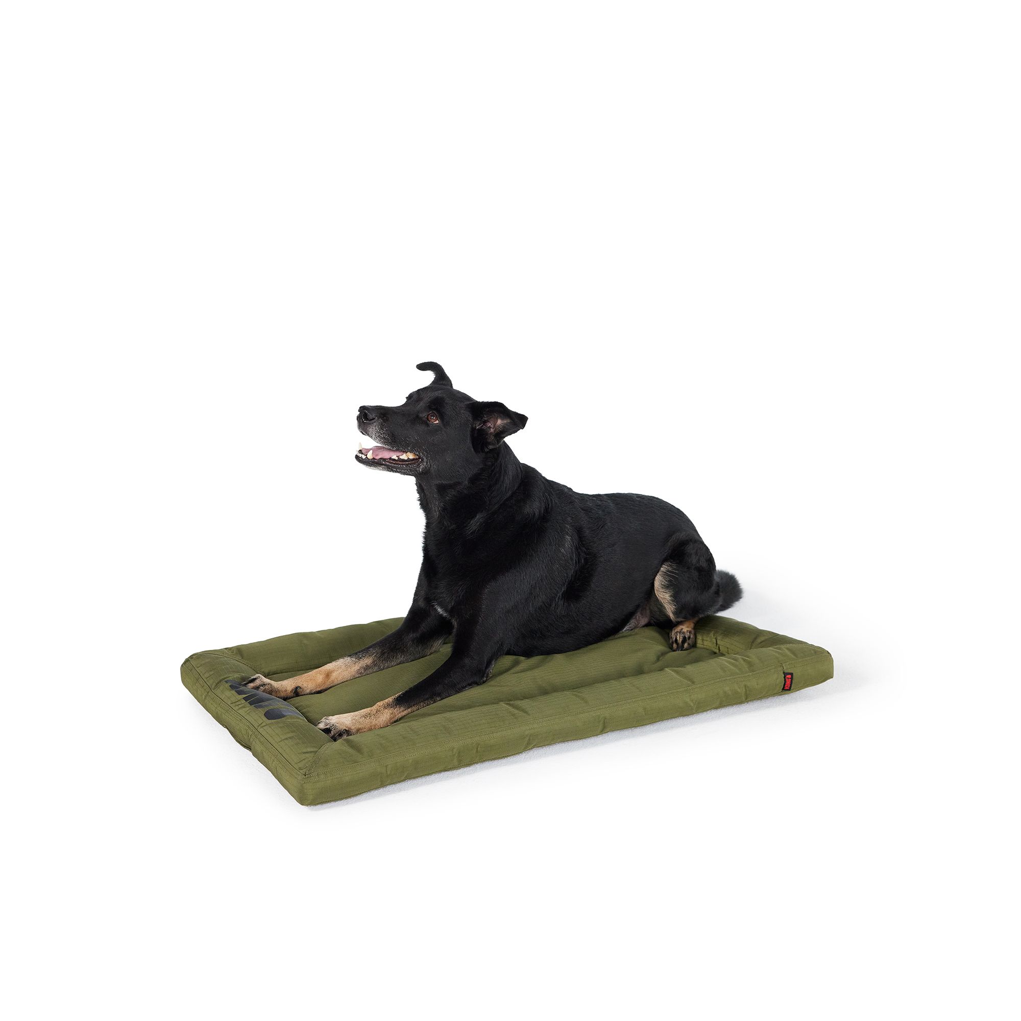 KONG® Durable Crate Dog Mat Black & Olive 23 inch/Small - 48 inch/X-Large (36in-Medium/Large)