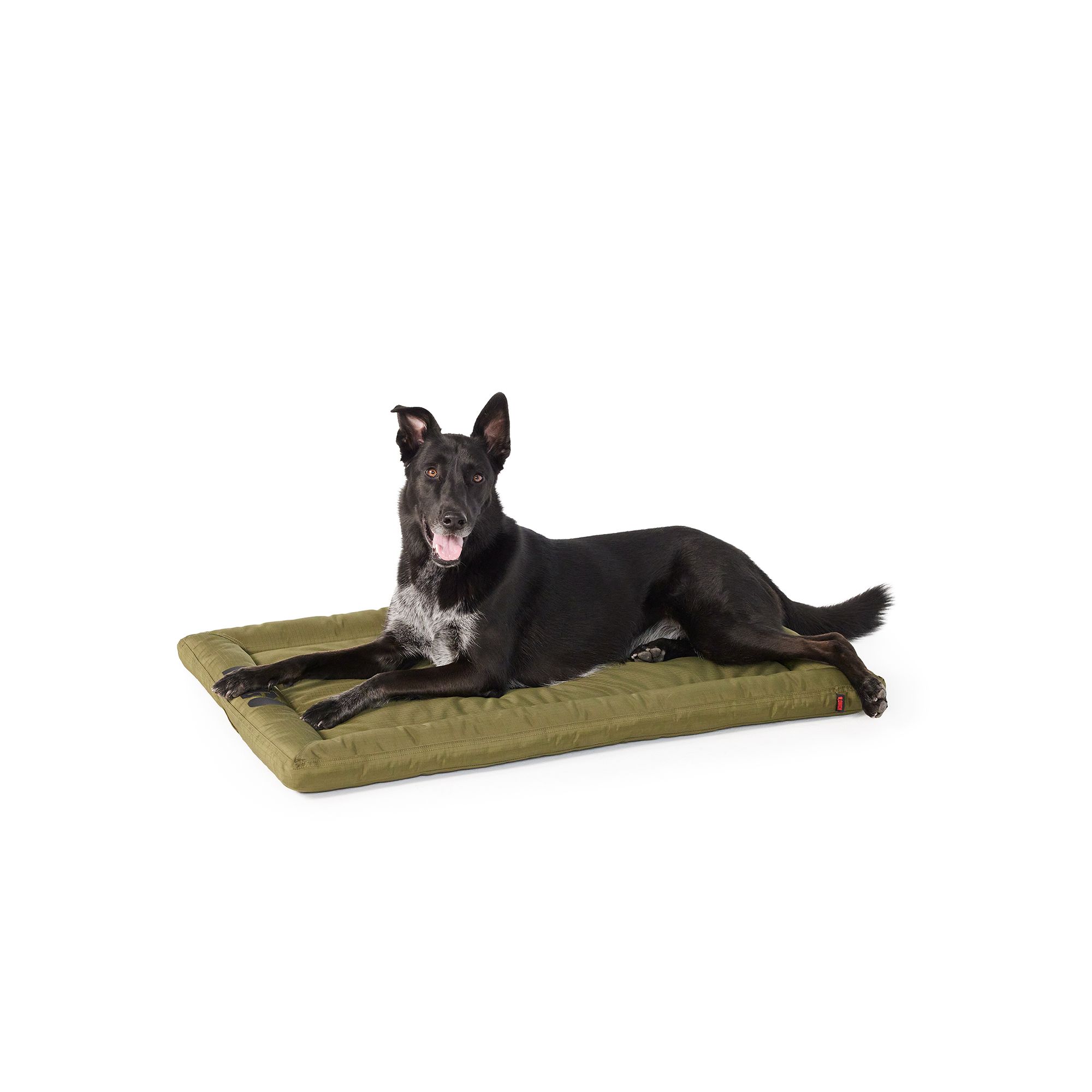 KONG® Durable Crate Dog Mat Black & Olive 23 inch/Small - 48 inch/X-Large (42in-Large)