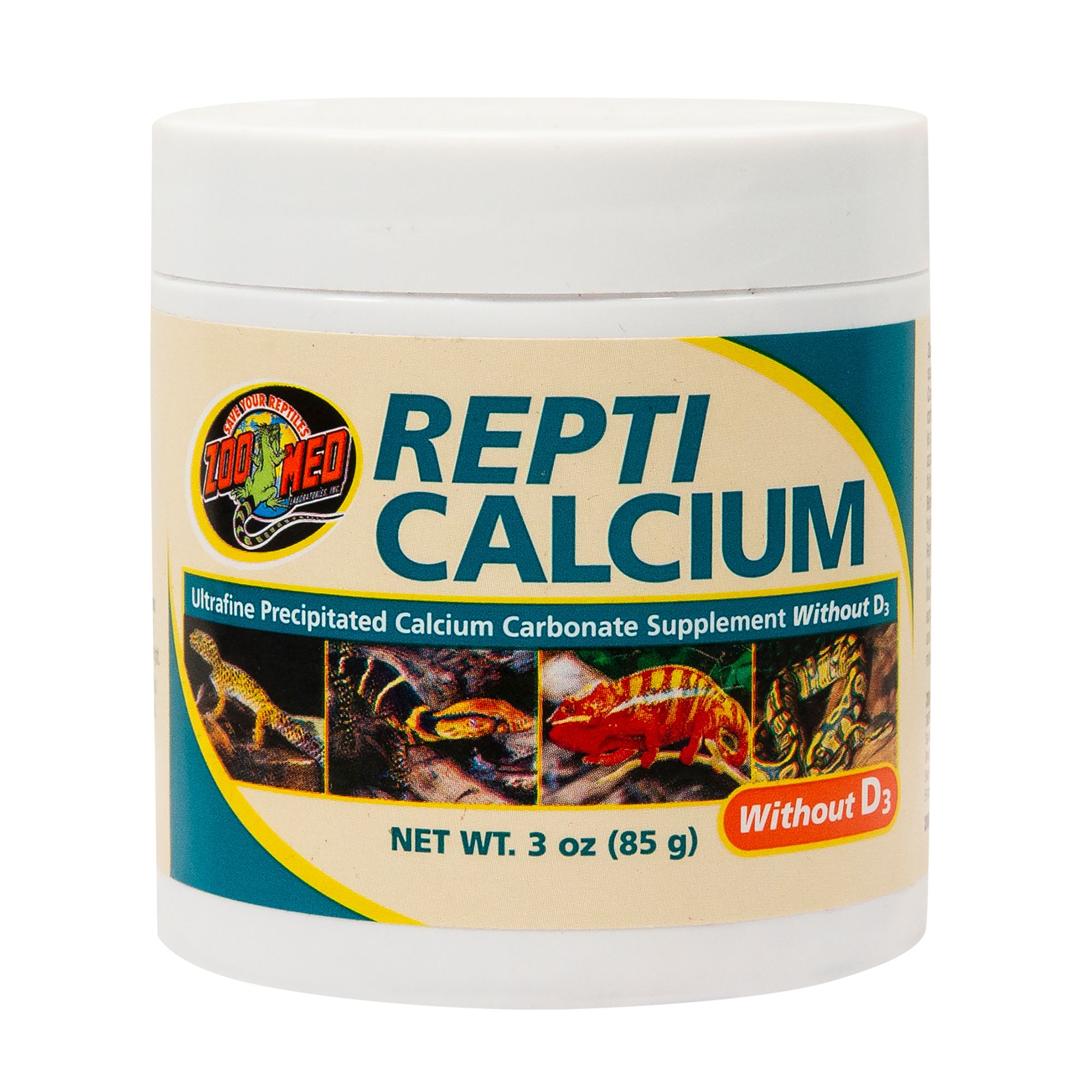 Zoo Med Repti Calcium w/out D3 - Reptile Supplements (3 Oz)