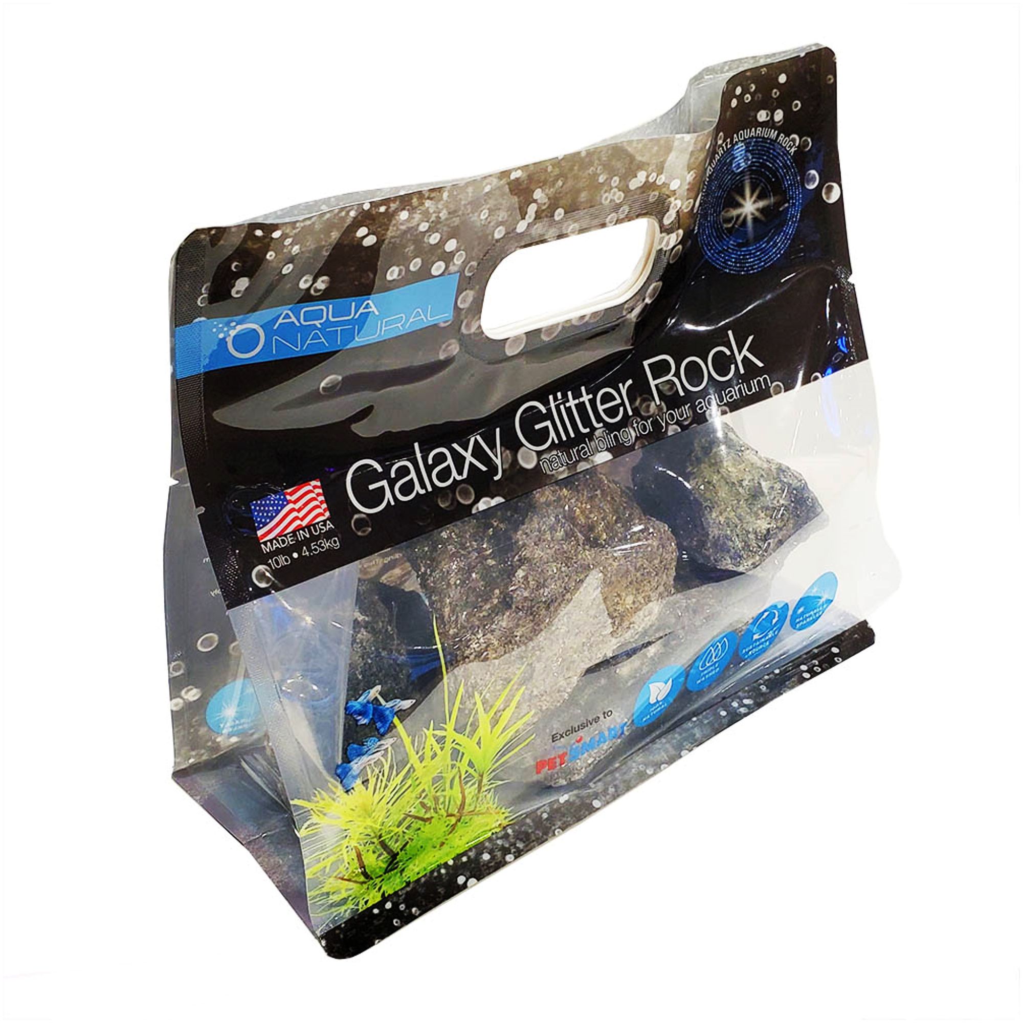 Aqua Natural Glitter Rocks - Galaxy (10 Lb)