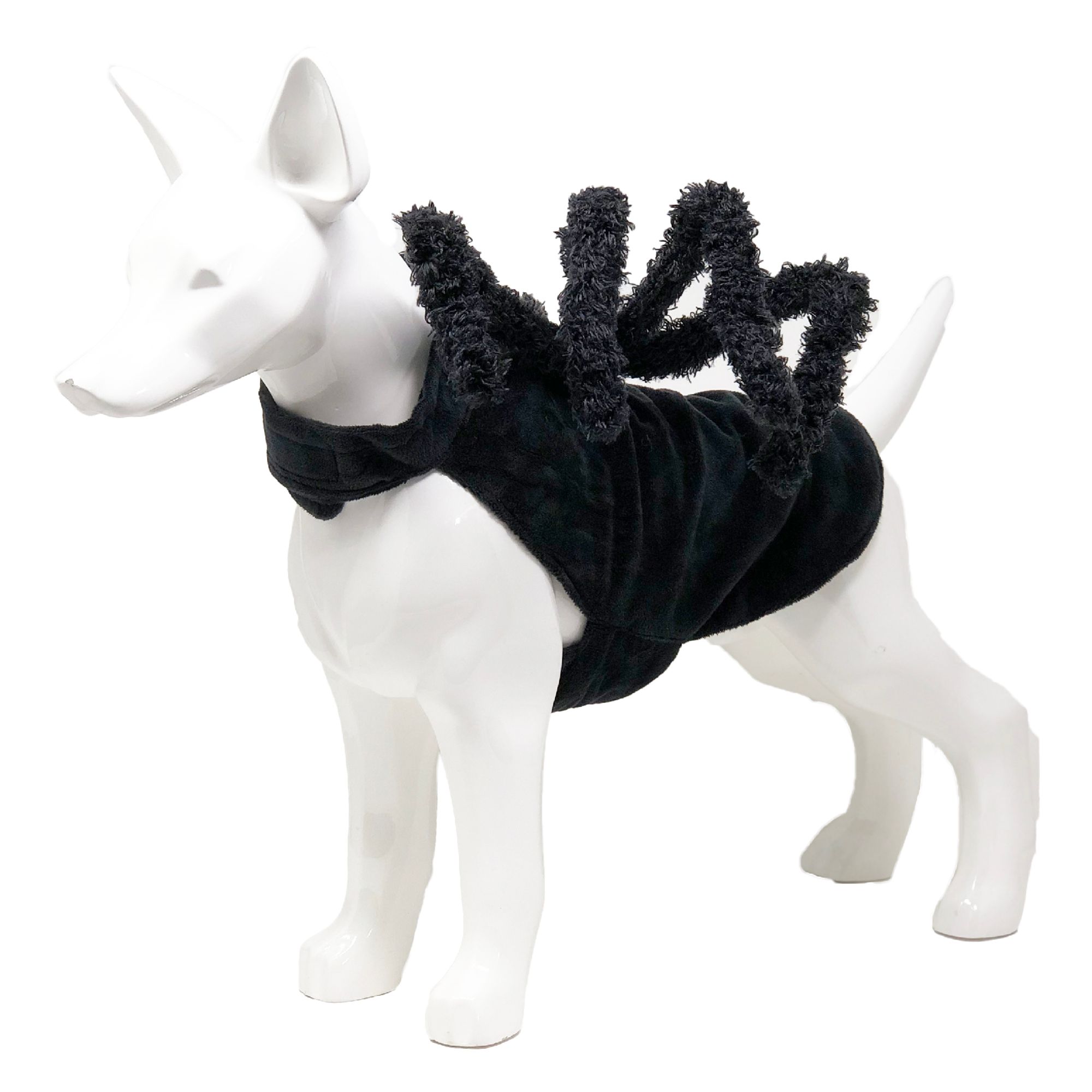 Pet Life Halloween Creepy Webs Spider Dog and Cat Costume in Black, Size: Large | Polyester PetSmart