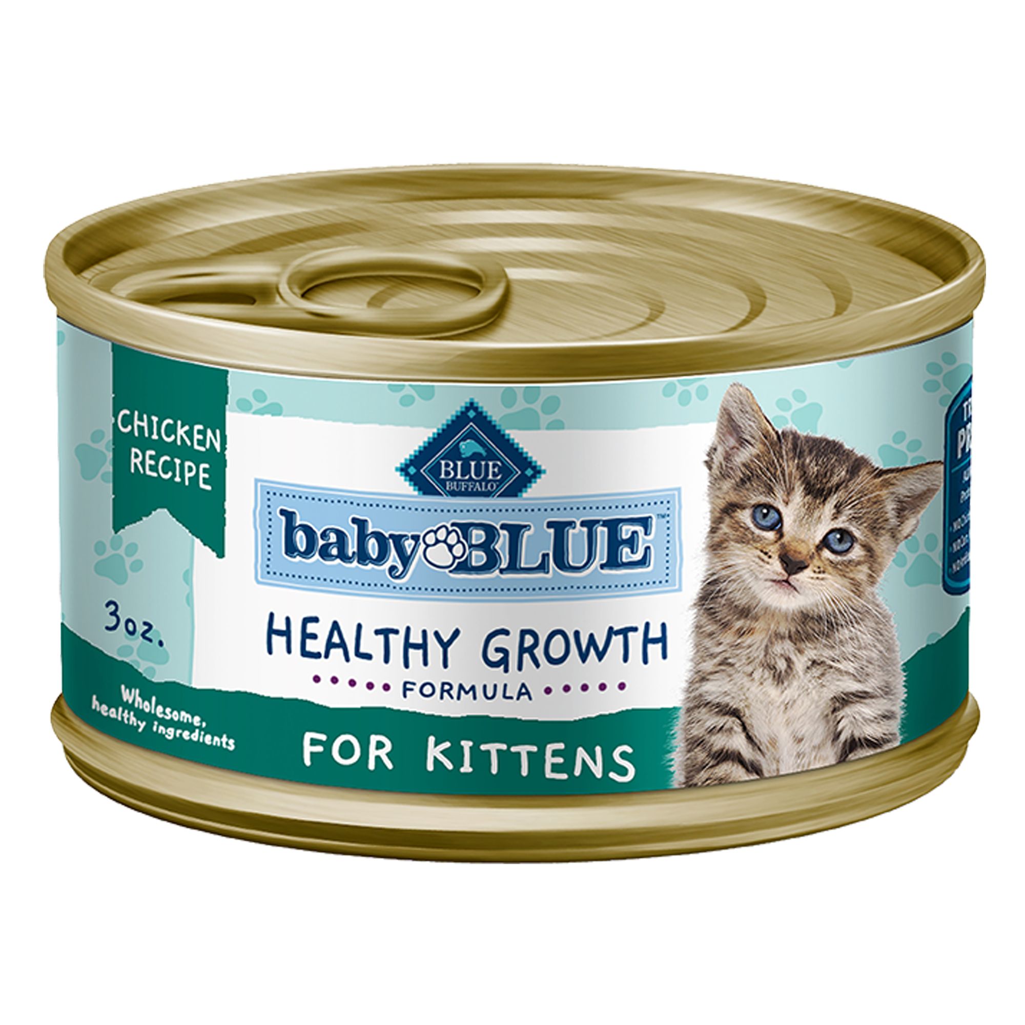 Blue Buffalo Baby BLUE; Kitten Grain-Free High Protein Wet Cat Food - Chicken, Size: 3 oz | PetSmart