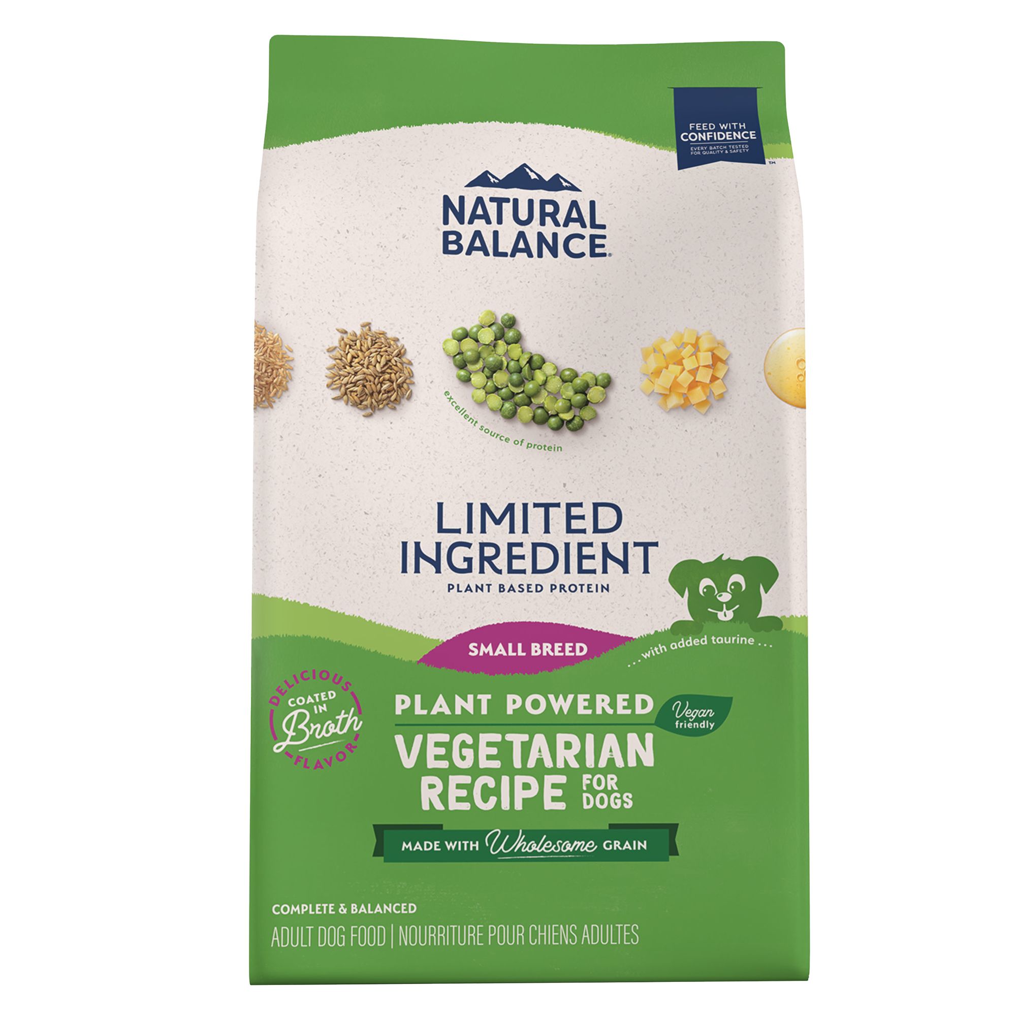 Natural Balance Vegetarian Small Breed Adult Dog Food - Limited Ingredient, Size: 4 lb | PetSmart Brown