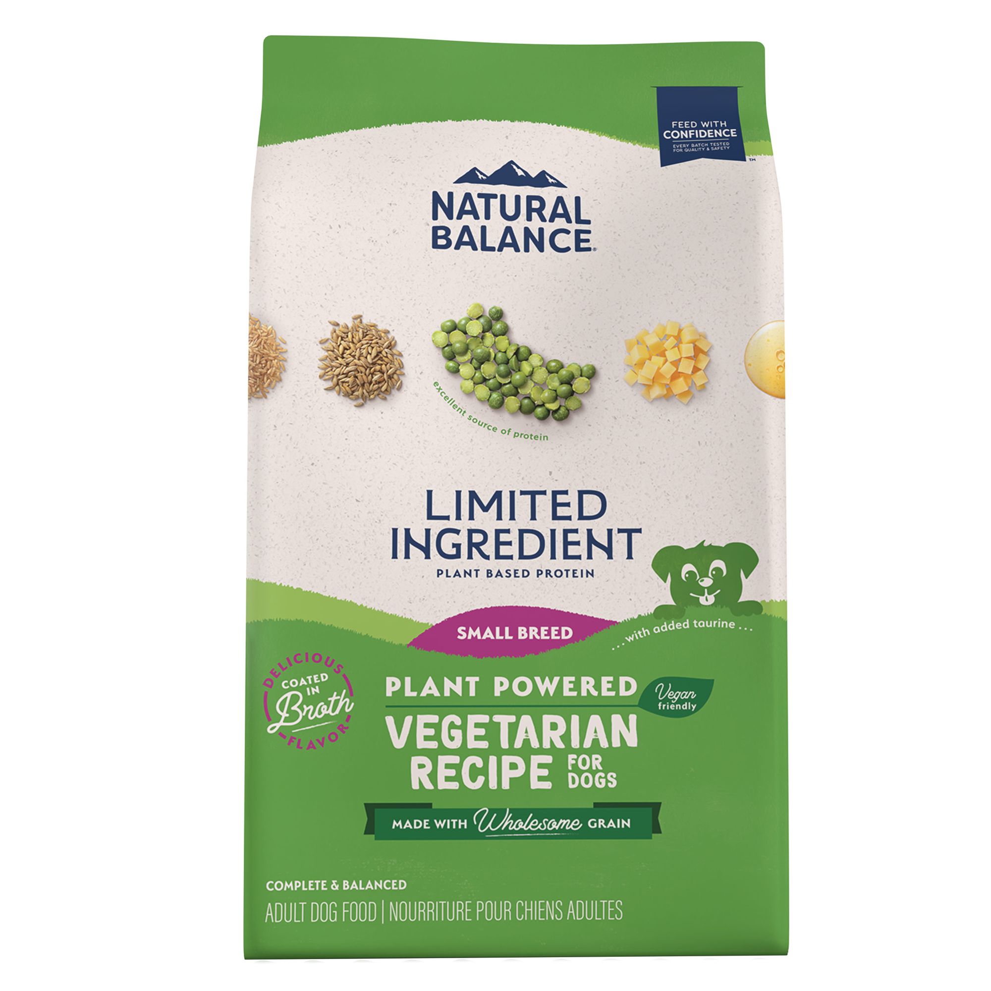 Natural Balance Vegetarian Small Breed Adult Dog Food - Limited Ingredient, Size: 12 lb | PetSmart Brown