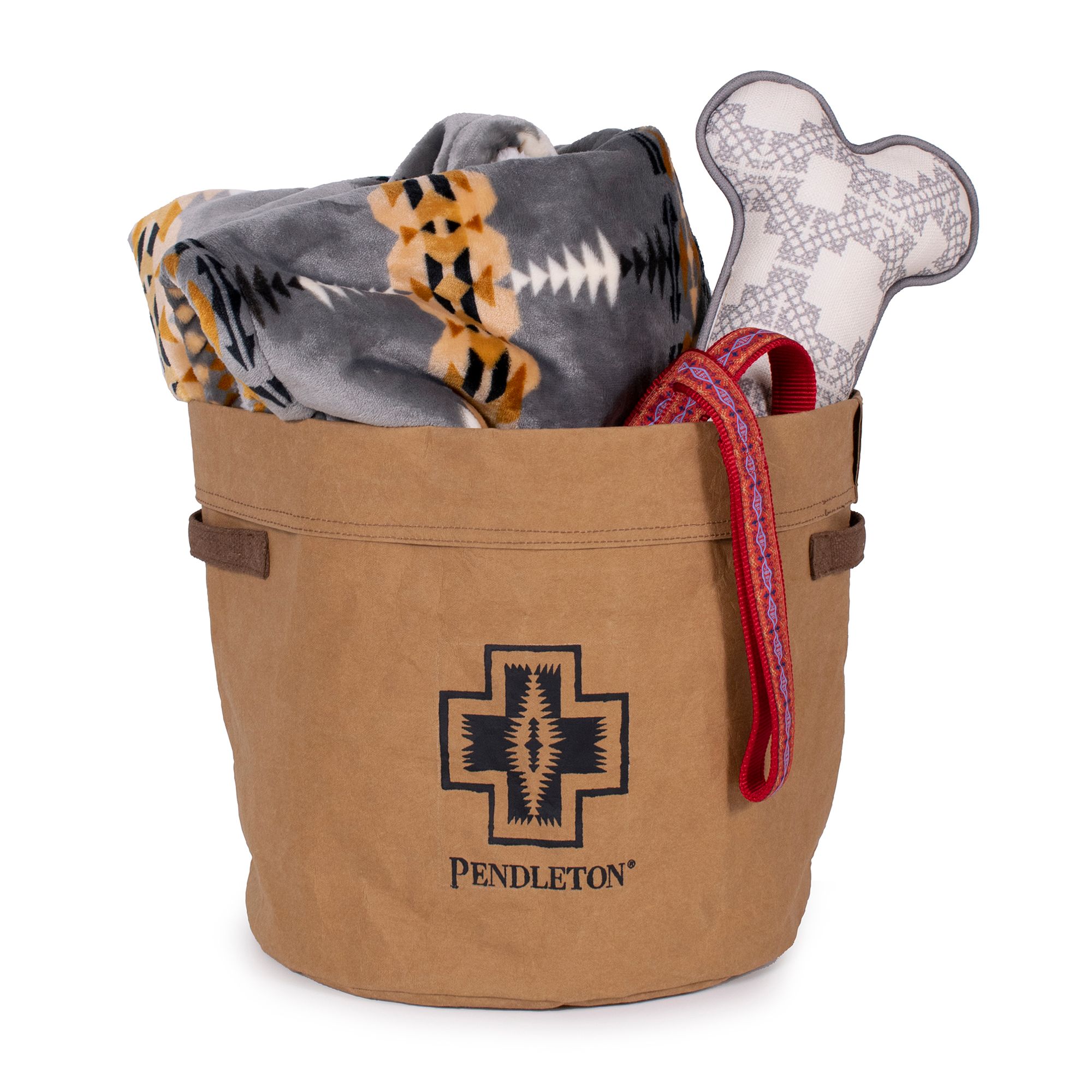 Pendleton Brown Washable Toy Bucket | PetSmart