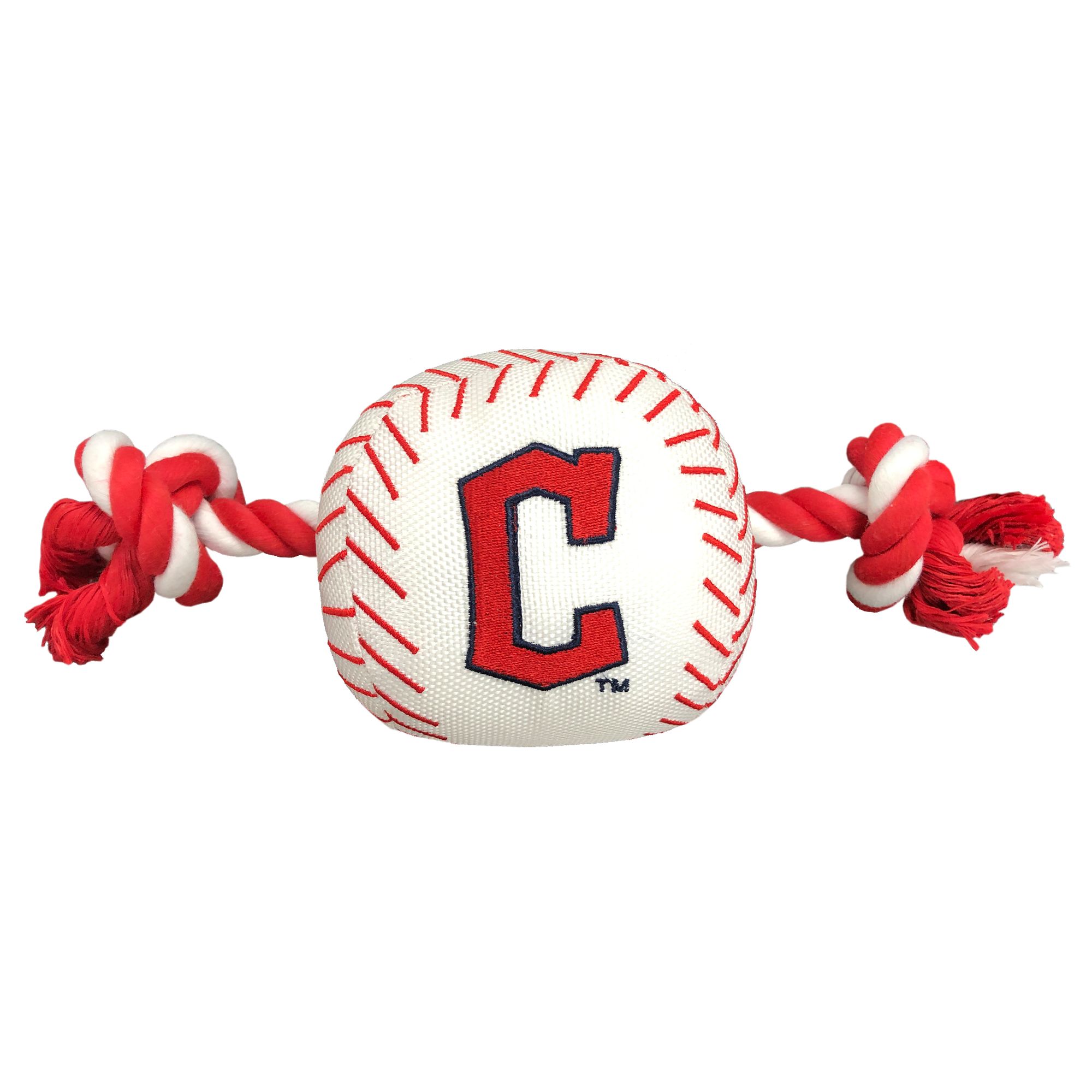 Pets First Cleveland Guardians Nylon Baseball Dog Toy | PetSmart