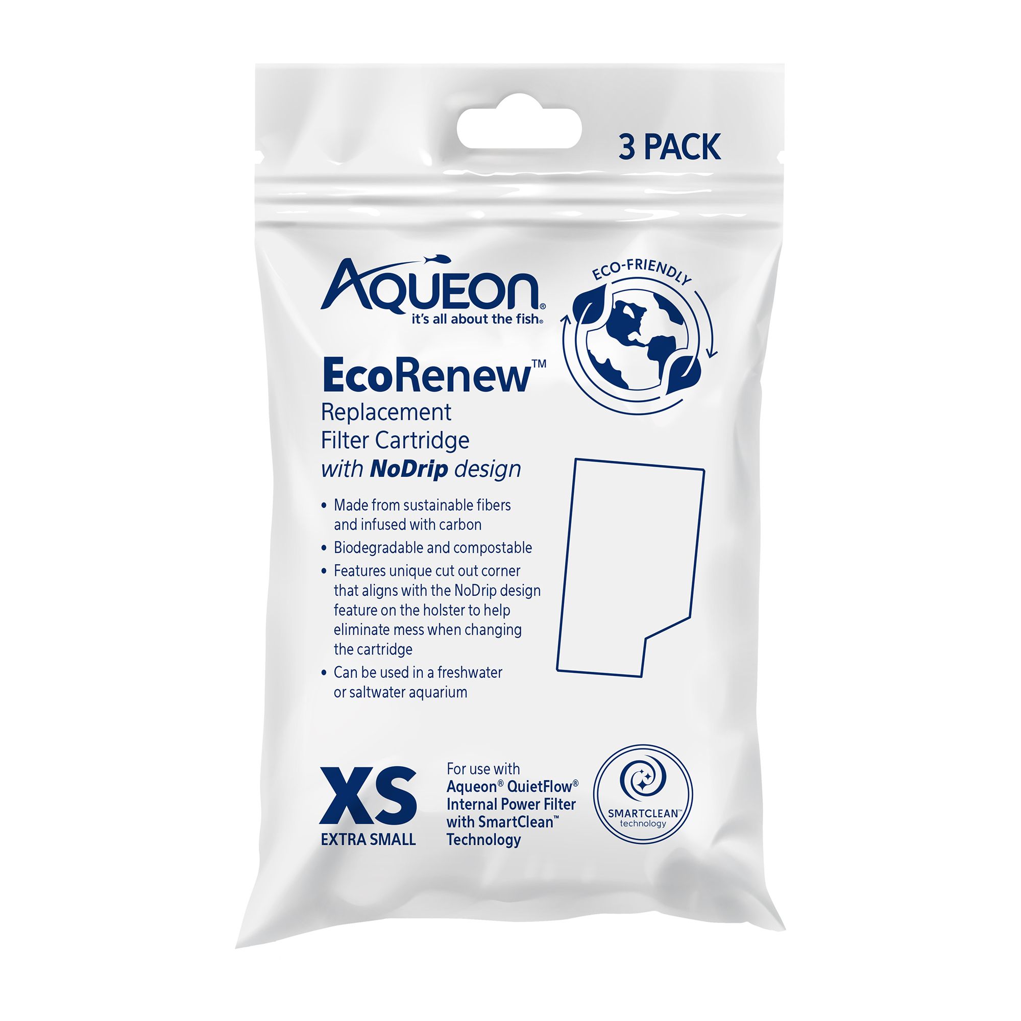 Aqueon Replacement Filter Cartridges - 3pk (X Small)