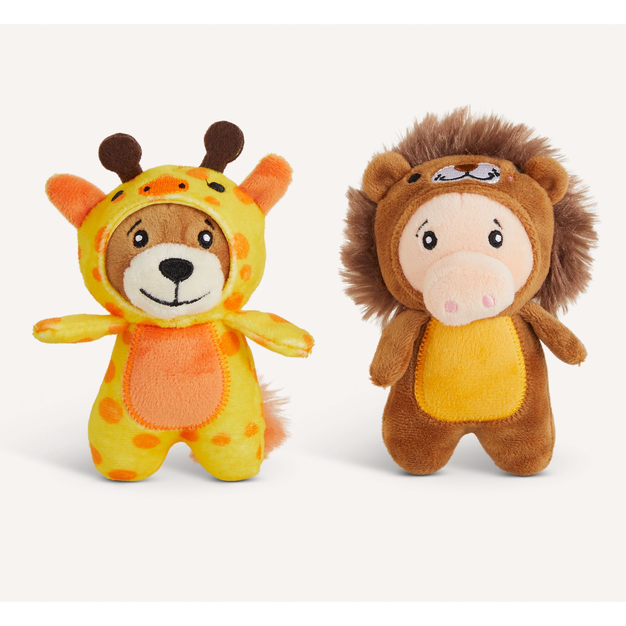 Joyhound Crazy Comfy Plush Giraffe and Lion Dog Toy - 2 Pack, Squeaker | PetSmart