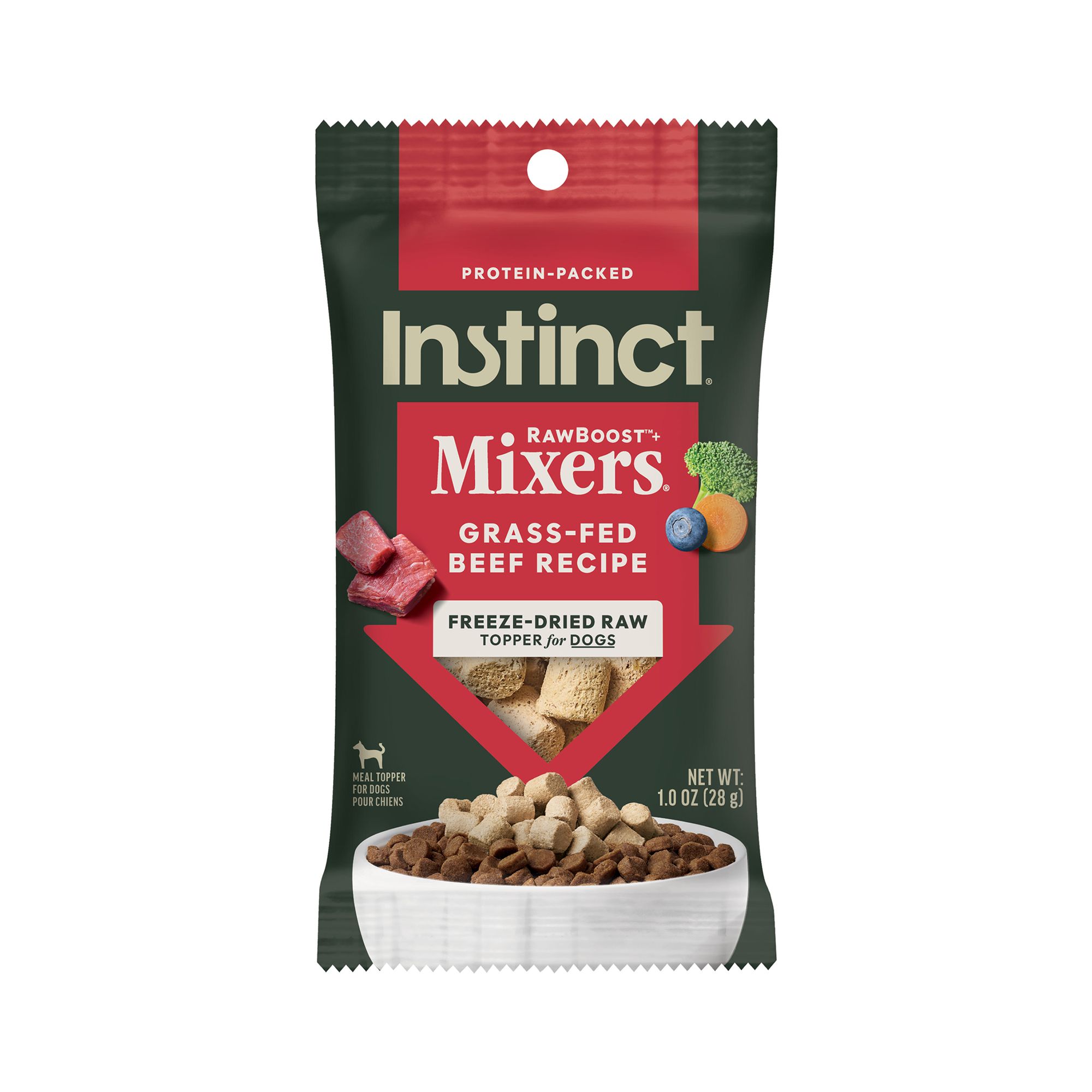 Instinct Raw Boost Mixers Freeze-Dried All Life Stages Dog Food Topper - Raw, Grain Free, Beef, Adult, Size: 1 oz | PetSmart Salmon