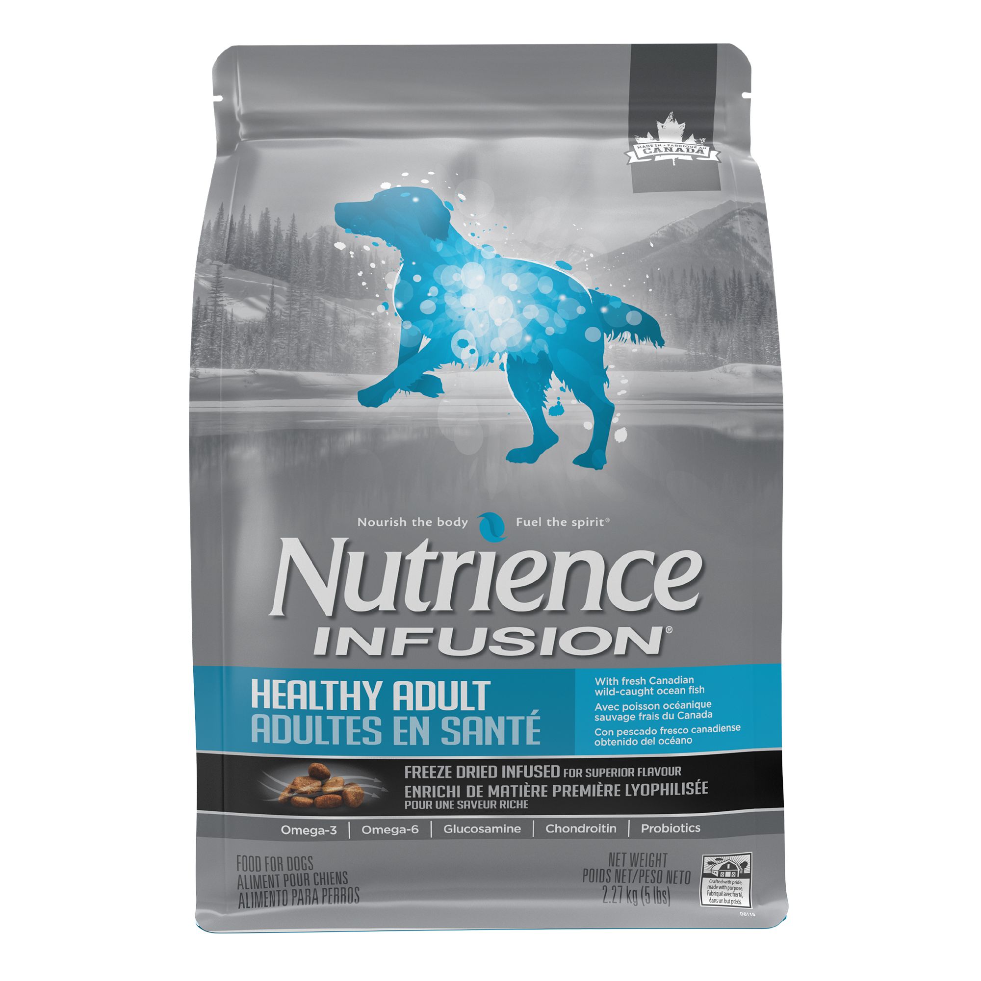 Nutrience® Infusion Healthy Adult Dry Dog Food - Protein Rich, Ocean Fish (2.27 kg)