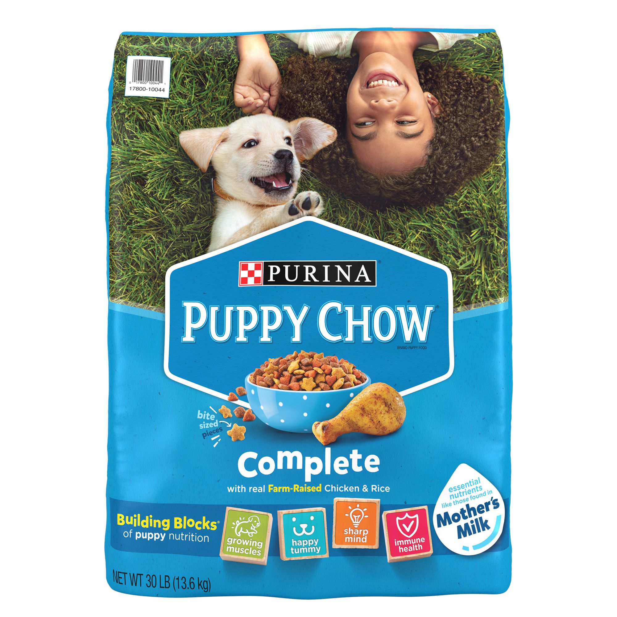 Purina Puppy Chow Complete Dog Dry Food - Chicken, High-Protein, Real Meat, Size: 30 lb | PetSmart Red