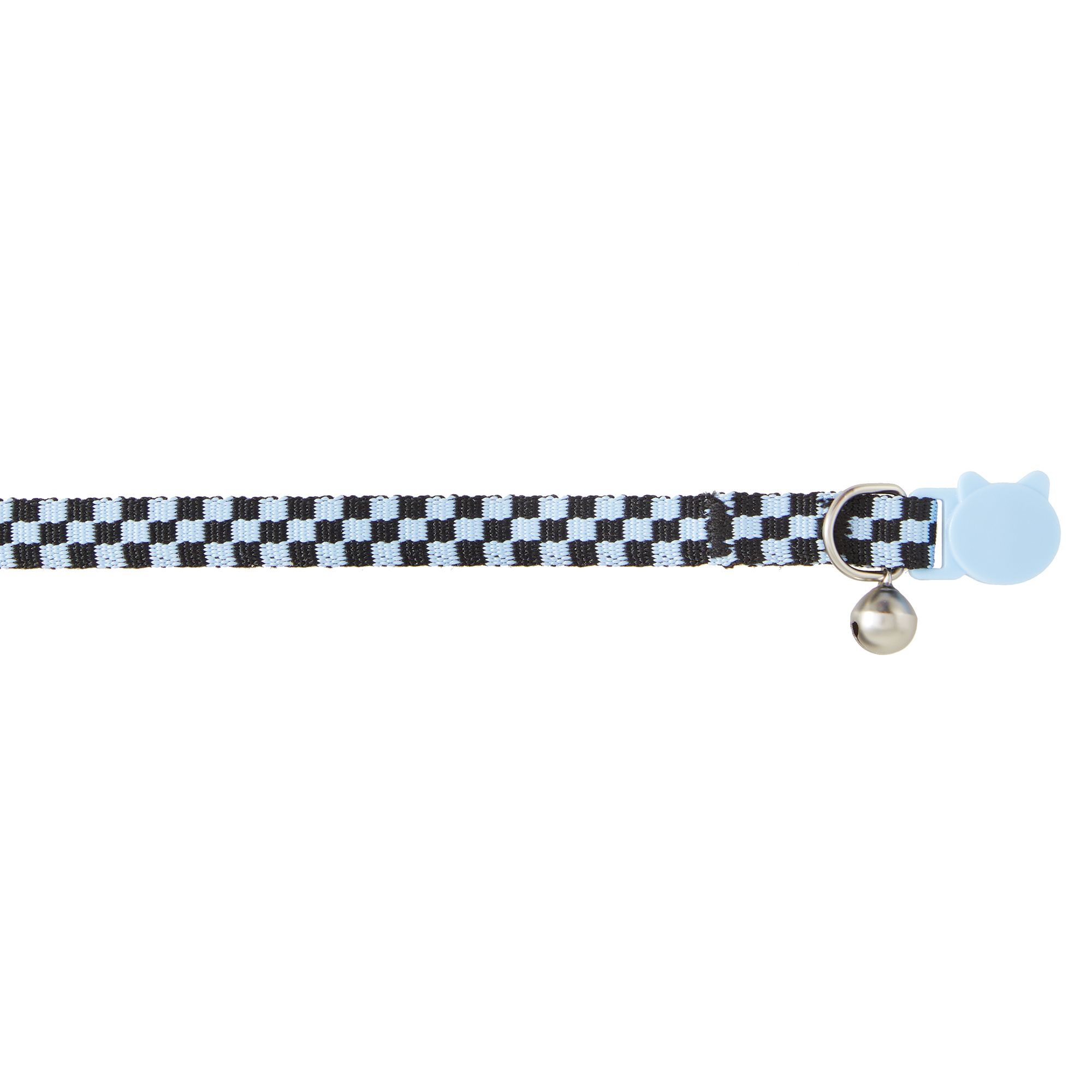 Whisker City® Blue Checkered Easy Release Kitten & Cat Collar (Cat (Adult))