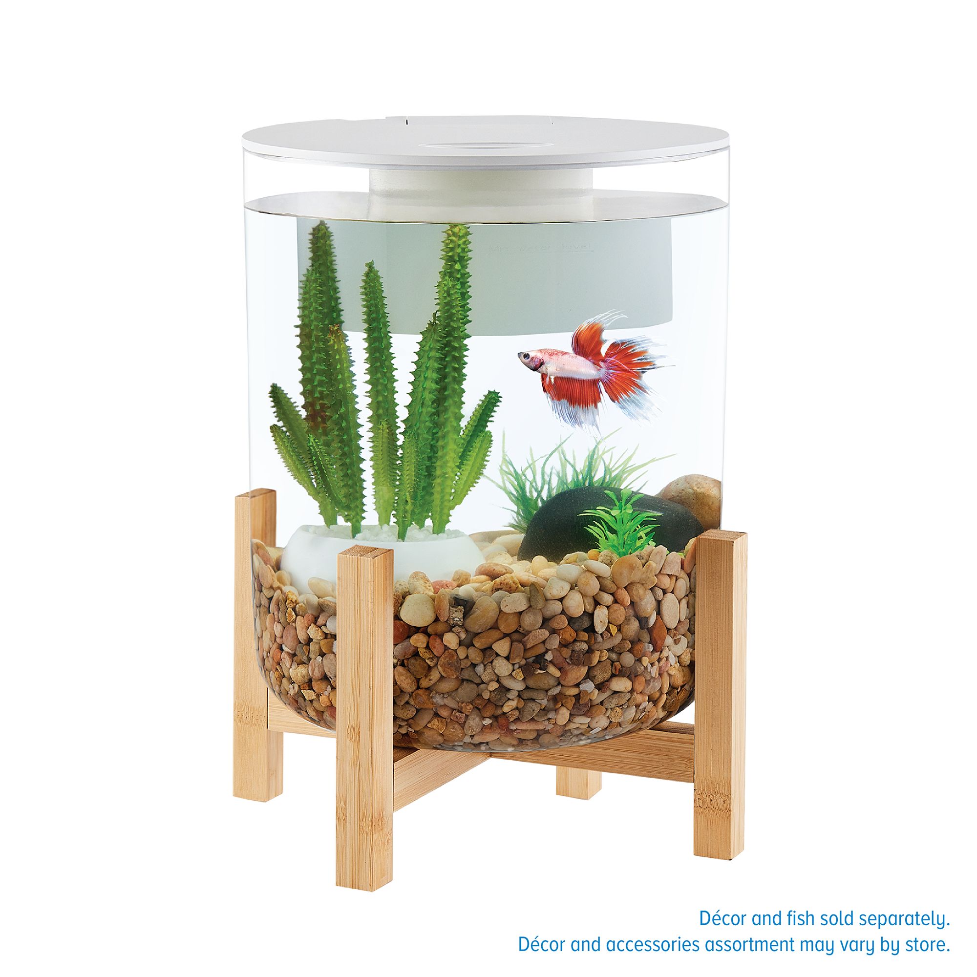 Top Fin® Bamboo Base Aquarium - 3 Gallon (3 Gal)