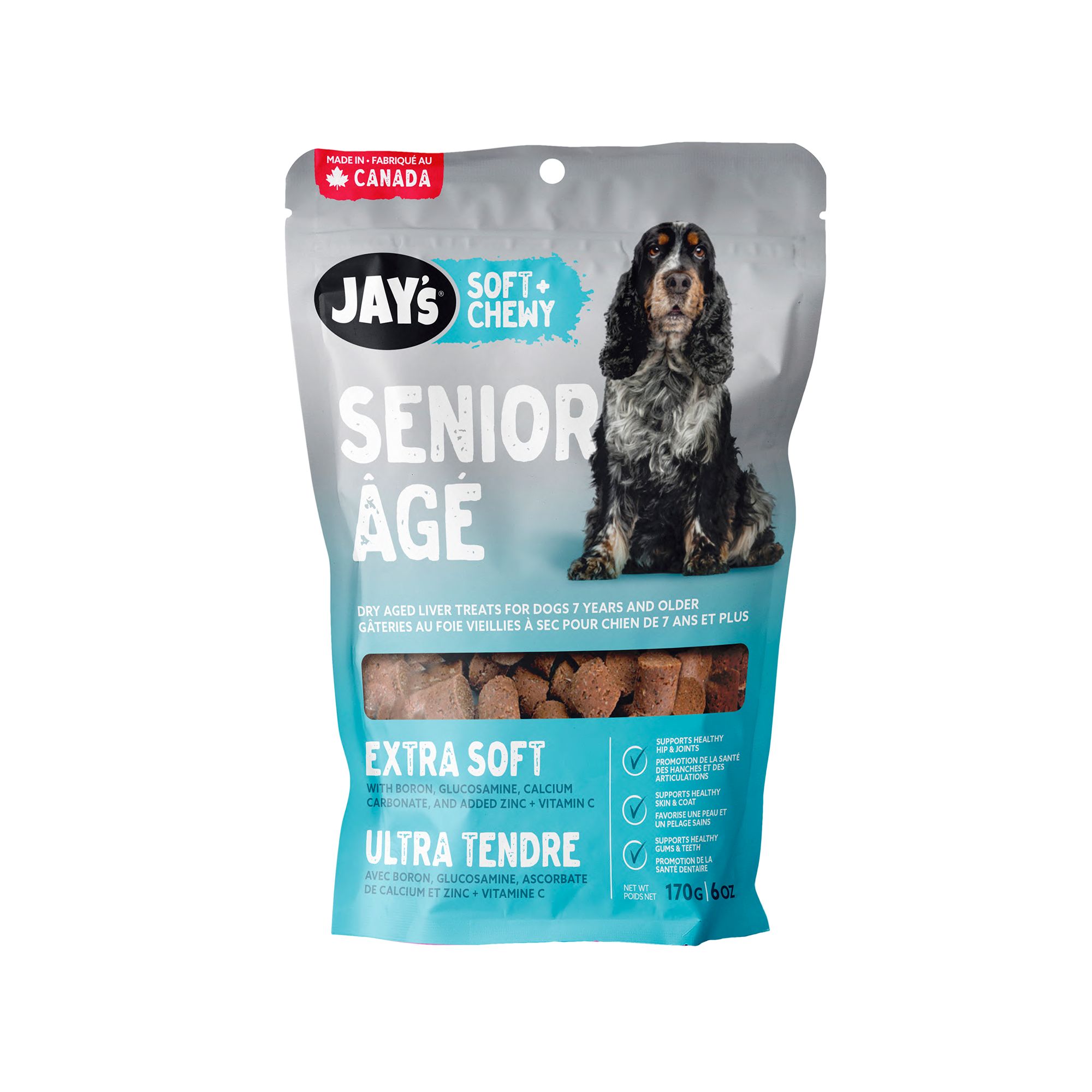 Jay's Soft & Chewy Senior Dog Treats - Liver (170 g)