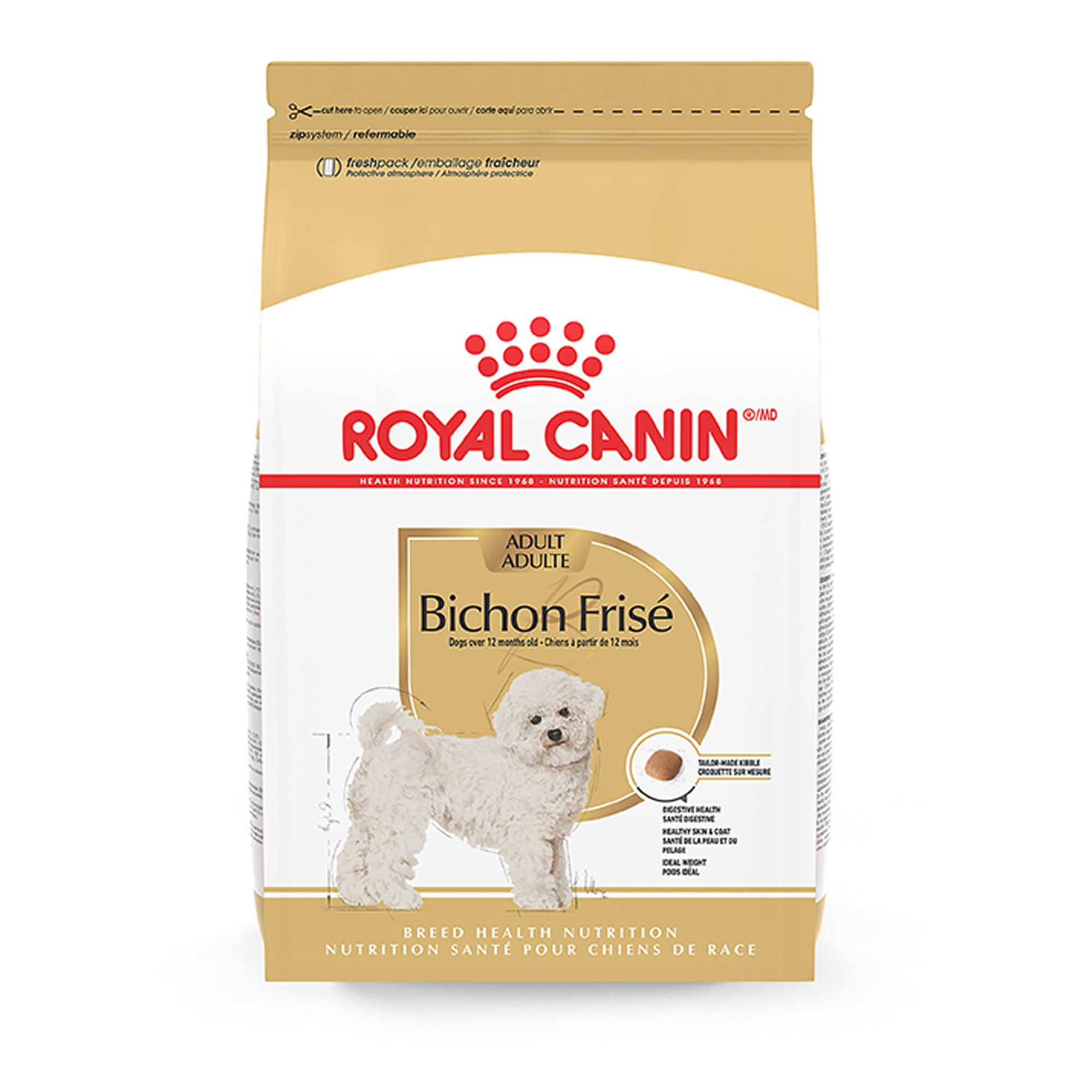 Royal Canin Bichon Frise Small Breed Adult Dry Dog Food - Skin and Coat Health, Size: 3 lb, Flavor: Chicken | PetSmart Green