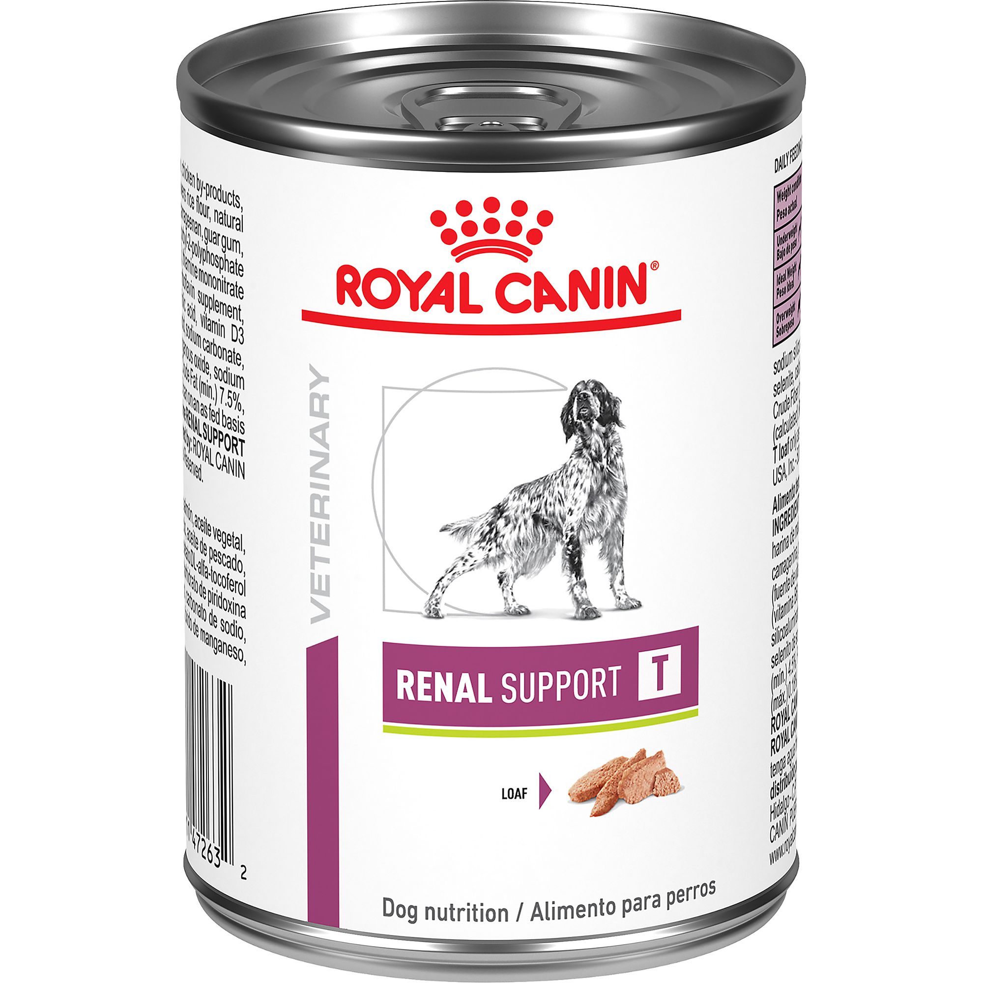 Royal Canin Veterinary Diet Canine Renal Support T Adult Wet Dog Food Loaf - 13.5 oz | PetSmart