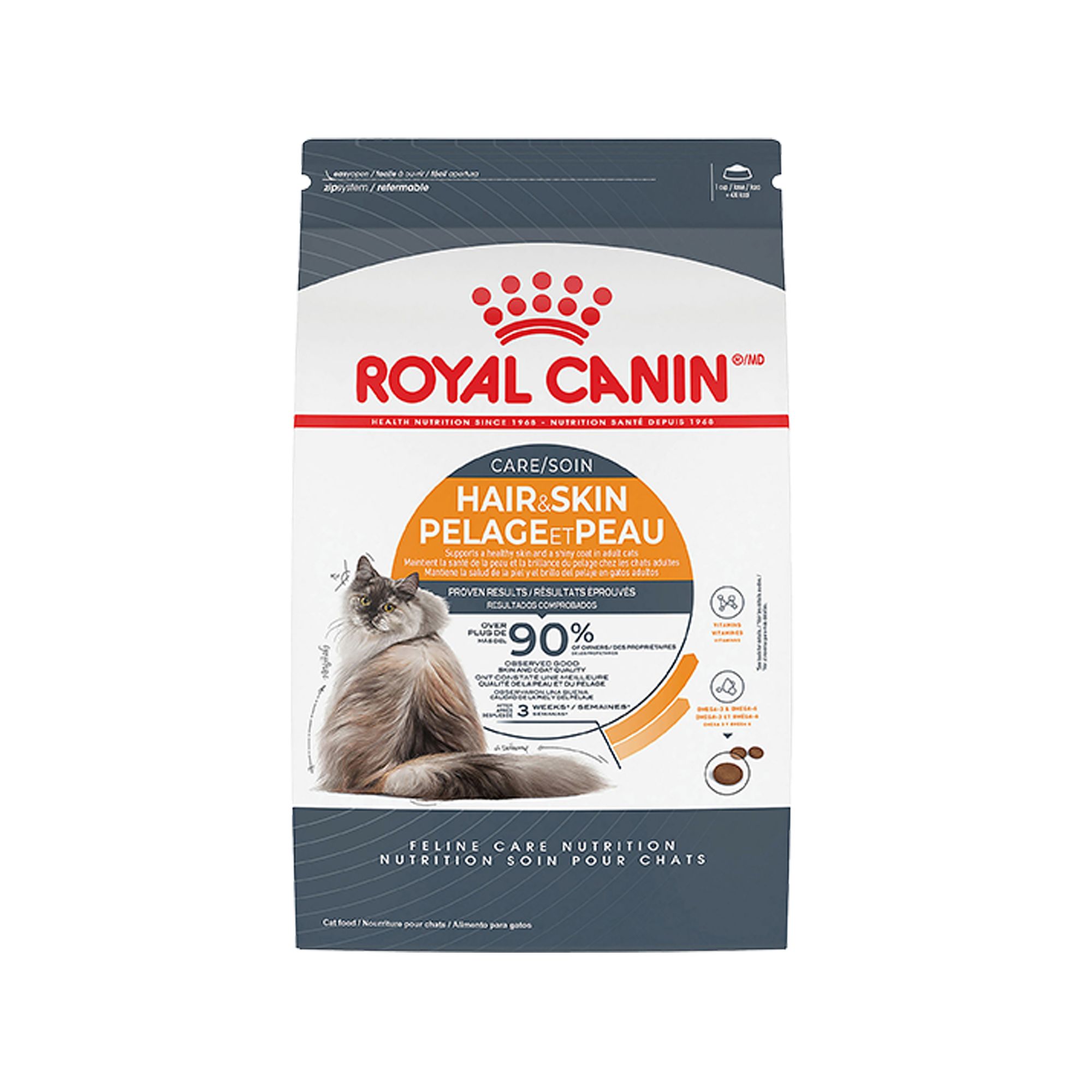 Royal Canin Hair and Skin Dry Adult Cat Food 3LB, Size: 3 lb | PetSmart