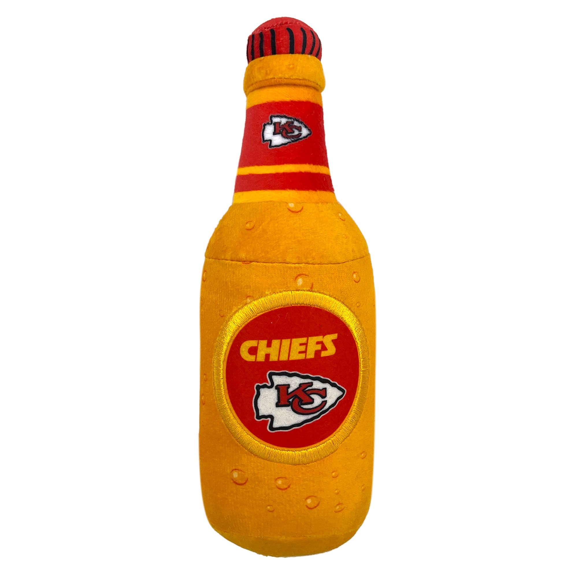 Pets First Kansas City Chiefs Plush Bottle Dog Toy | PetSmart