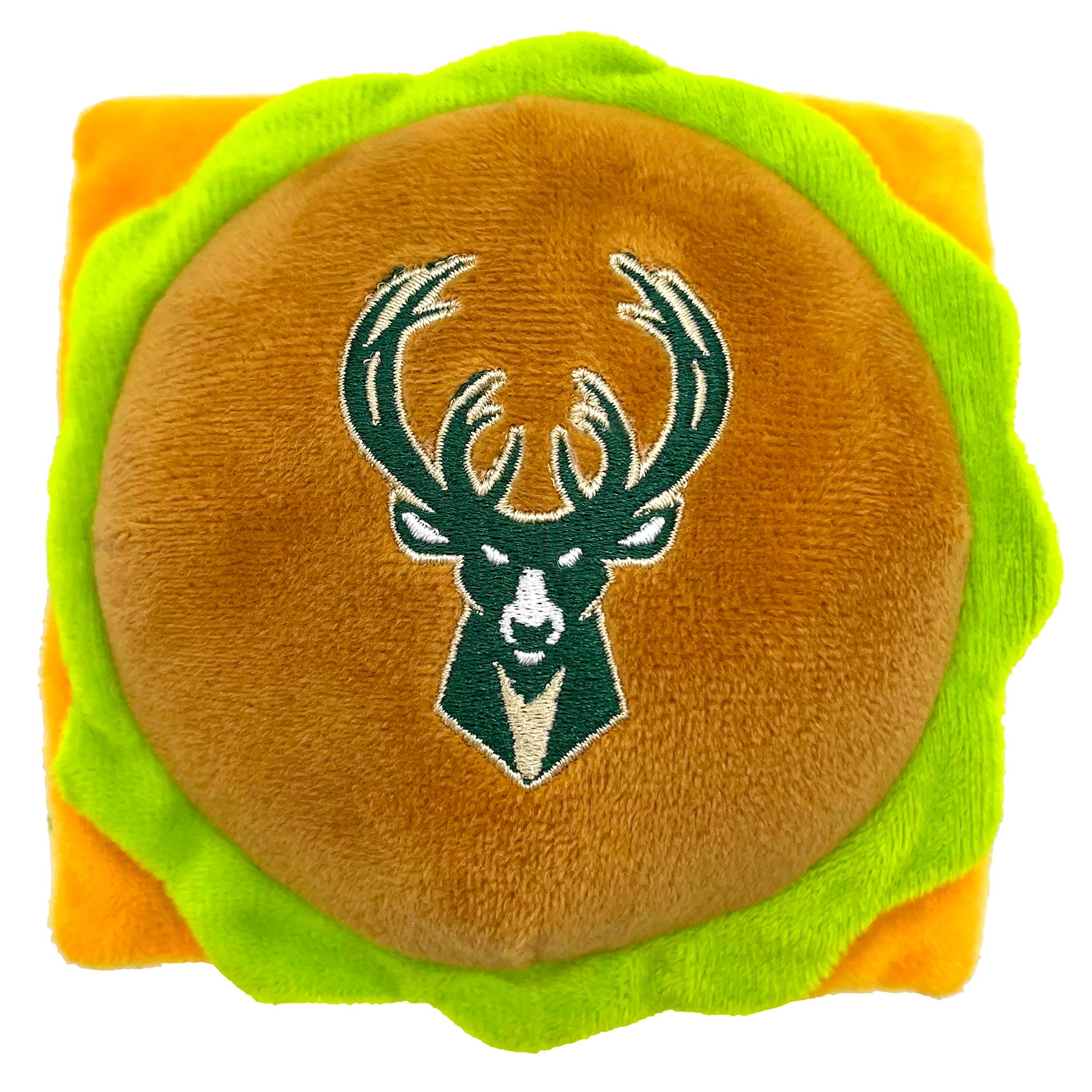 Pets First Milwaukee Bucks Plush Hamburger Dog Toy | PetSmart