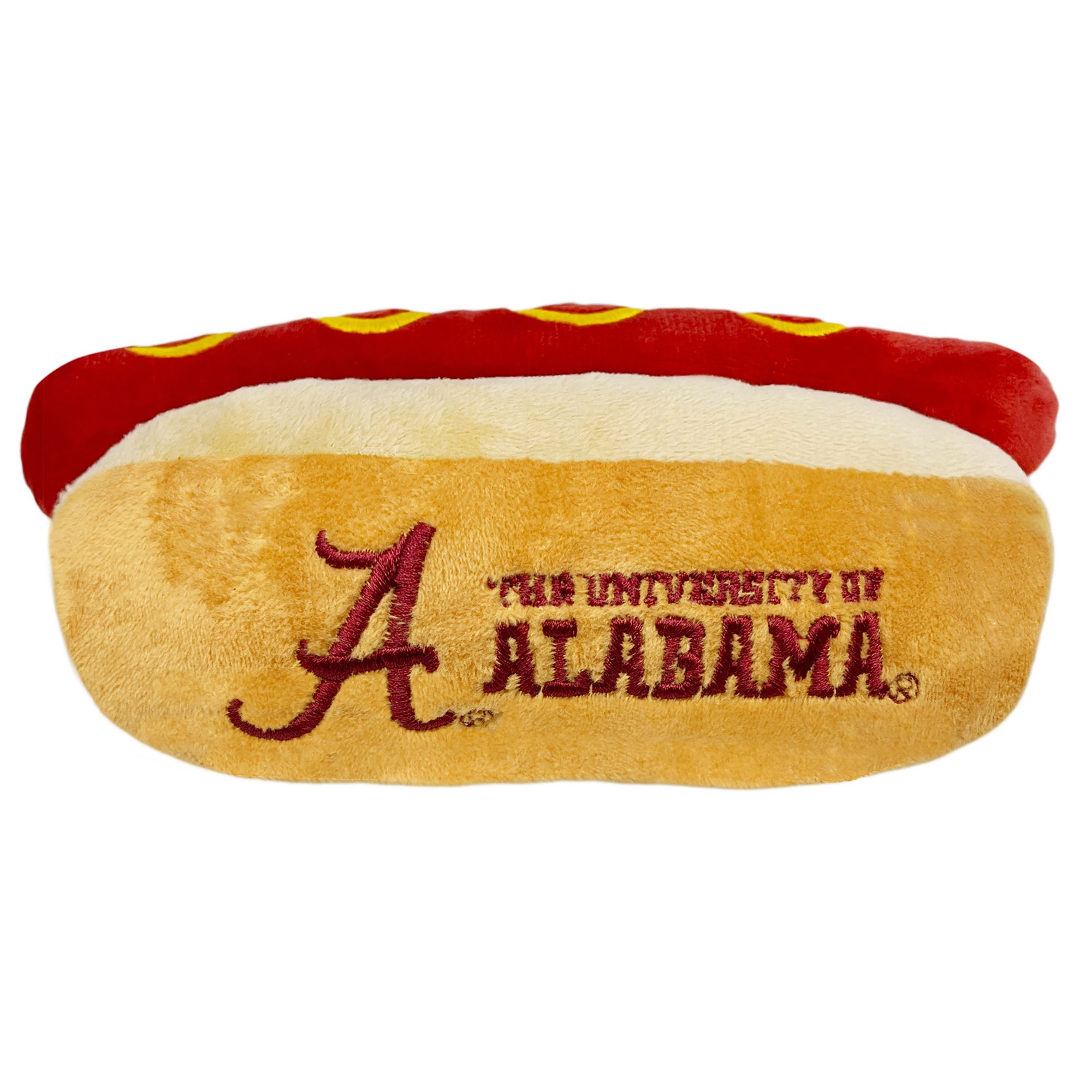 Pets First Alabama Crimson Tide Plush Hot Dog Toy | Polyester PetSmart