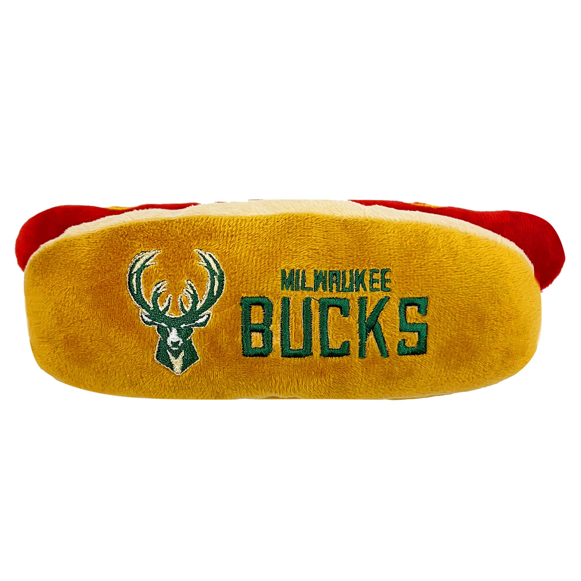 Pets First Milwaukee Bucks Plush Hot Dog Toy | Polyester PetSmart