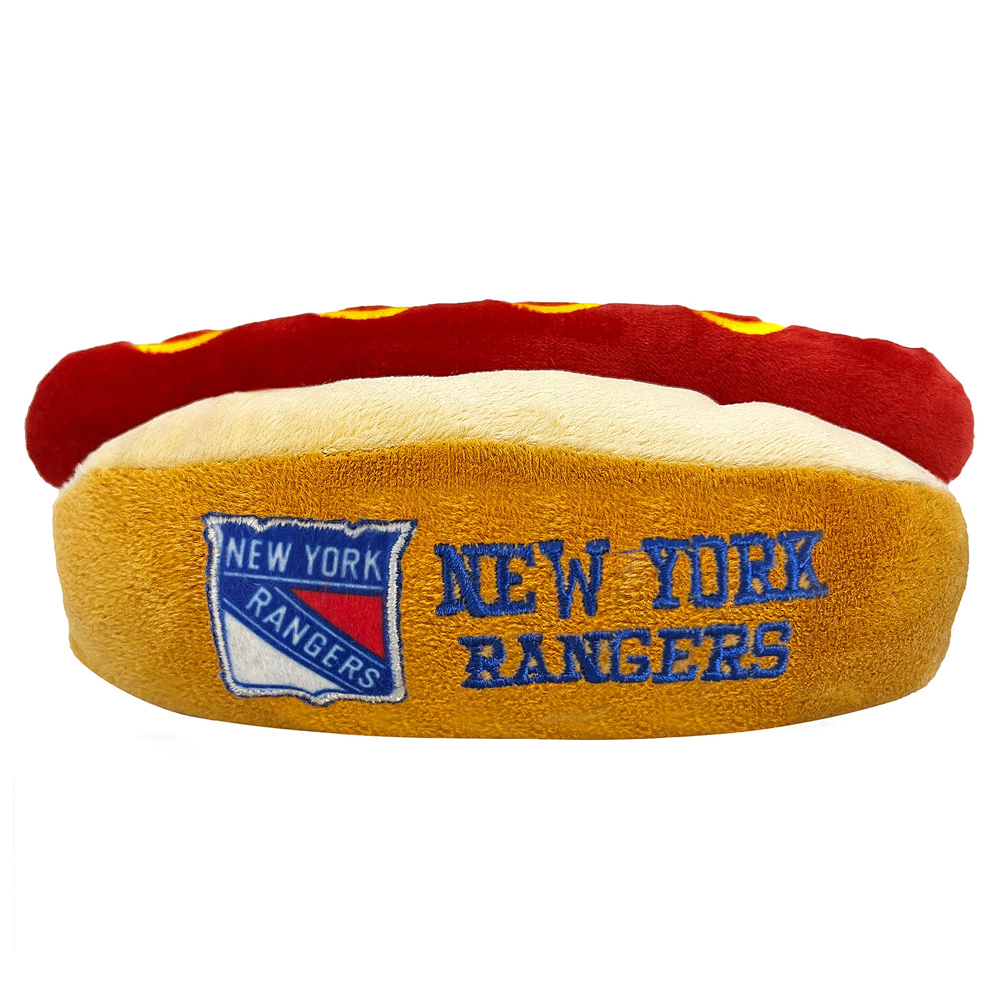 Pets First New York Rangers Plush Hot Dog Toy | Polyester PetSmart