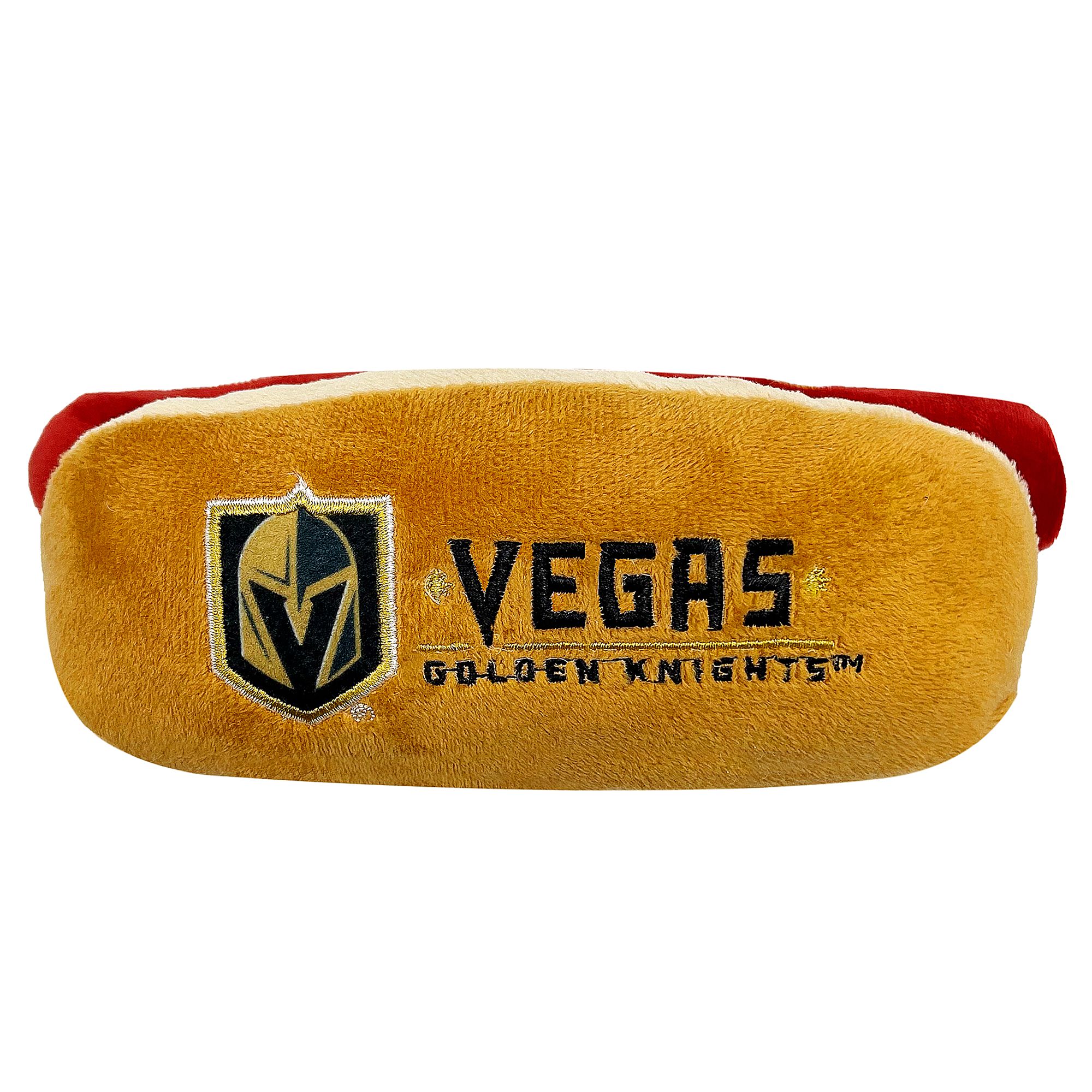 Pets First Las Vegas Golden Knights Plush Hot Dog Toy | Polyester PetSmart