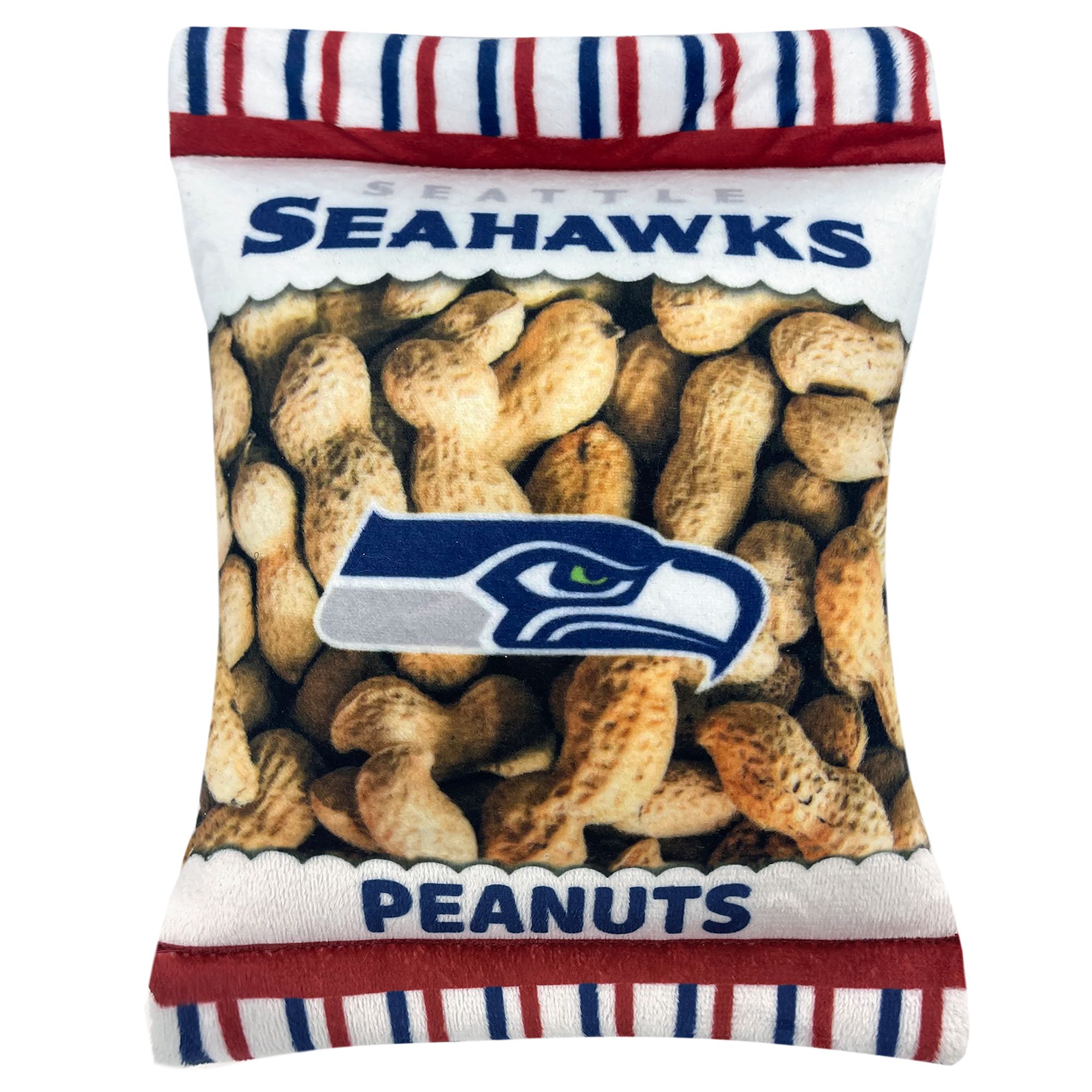 Pets First Seattle Seahawks Plush Peanut Bag Dog Toy | PetSmart