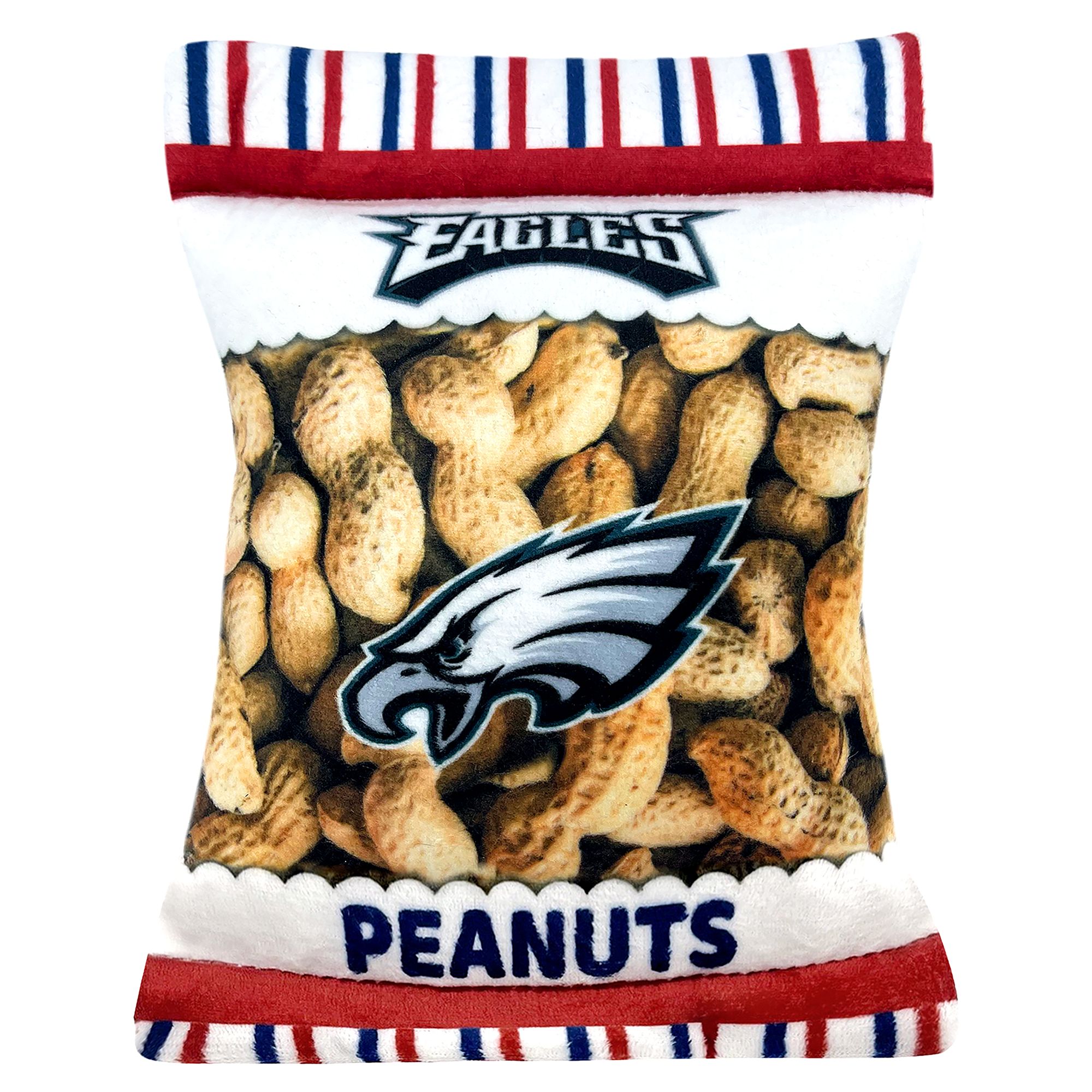Pets First Philadelphia Eagles Plush Peanut Bag Dog Toy | PetSmart