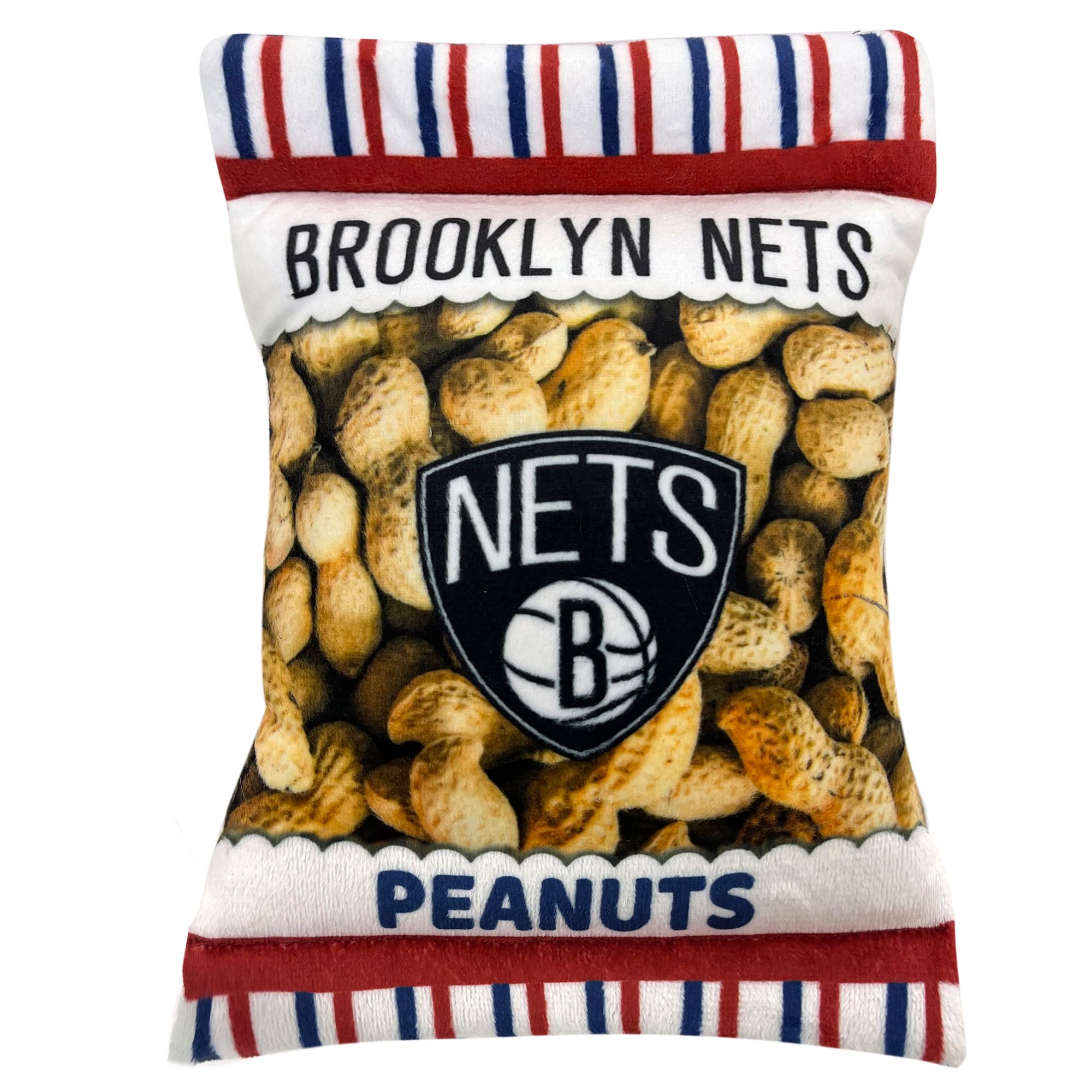 Pets First Brooklyn Nets Plush Peanut Bag Dog Toy | PetSmart