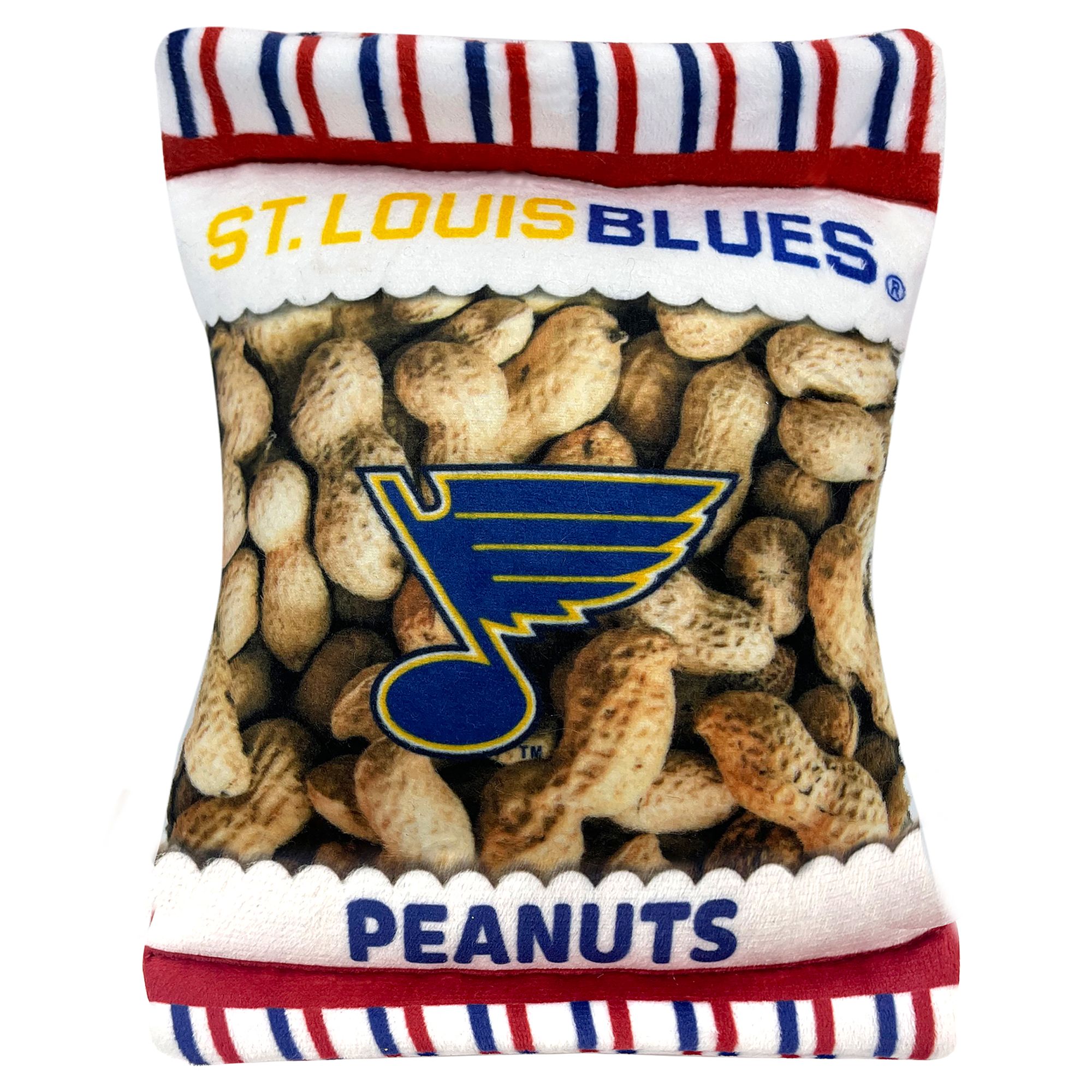 Pets First St. Louis Blues Plush Peanut Bag Dog Toy | PetSmart