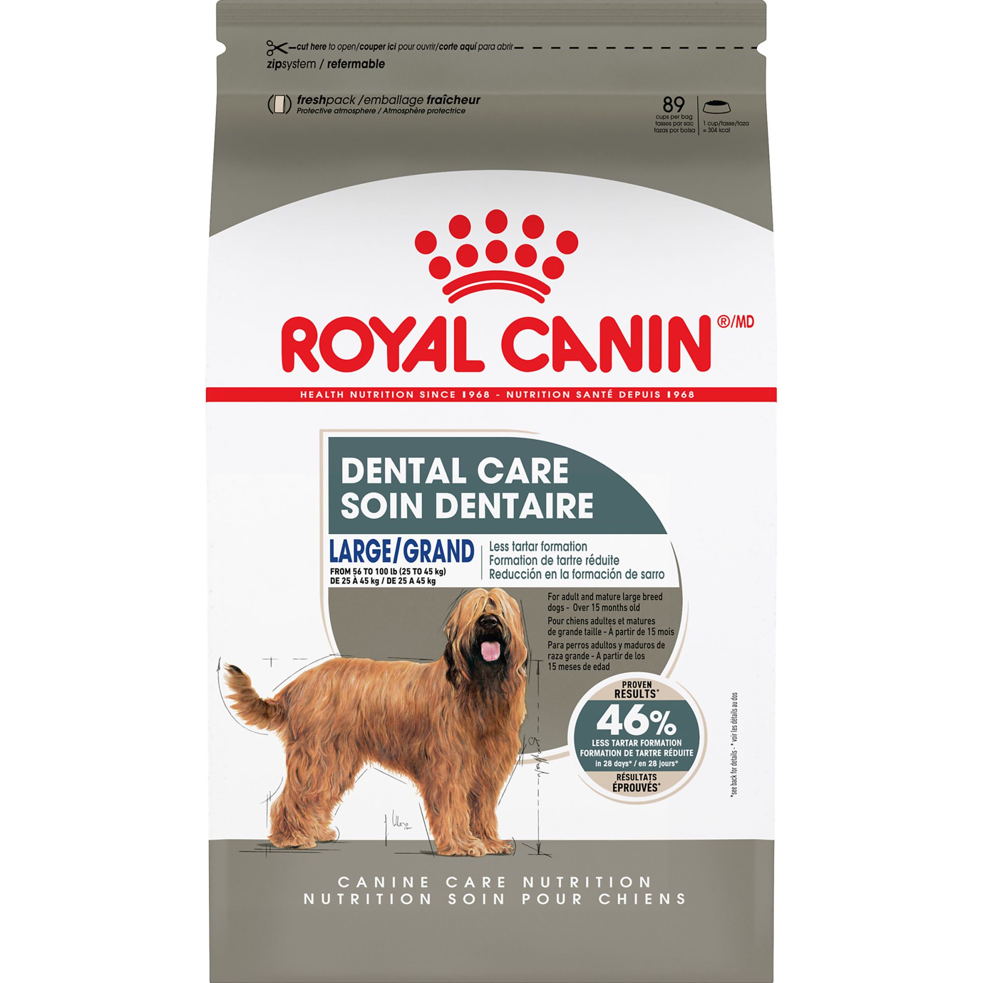 Royal Canin Canine Adult Dry Dog Food - Large Breed Dental Care Nutrition, 30 lb (30 Lb)
