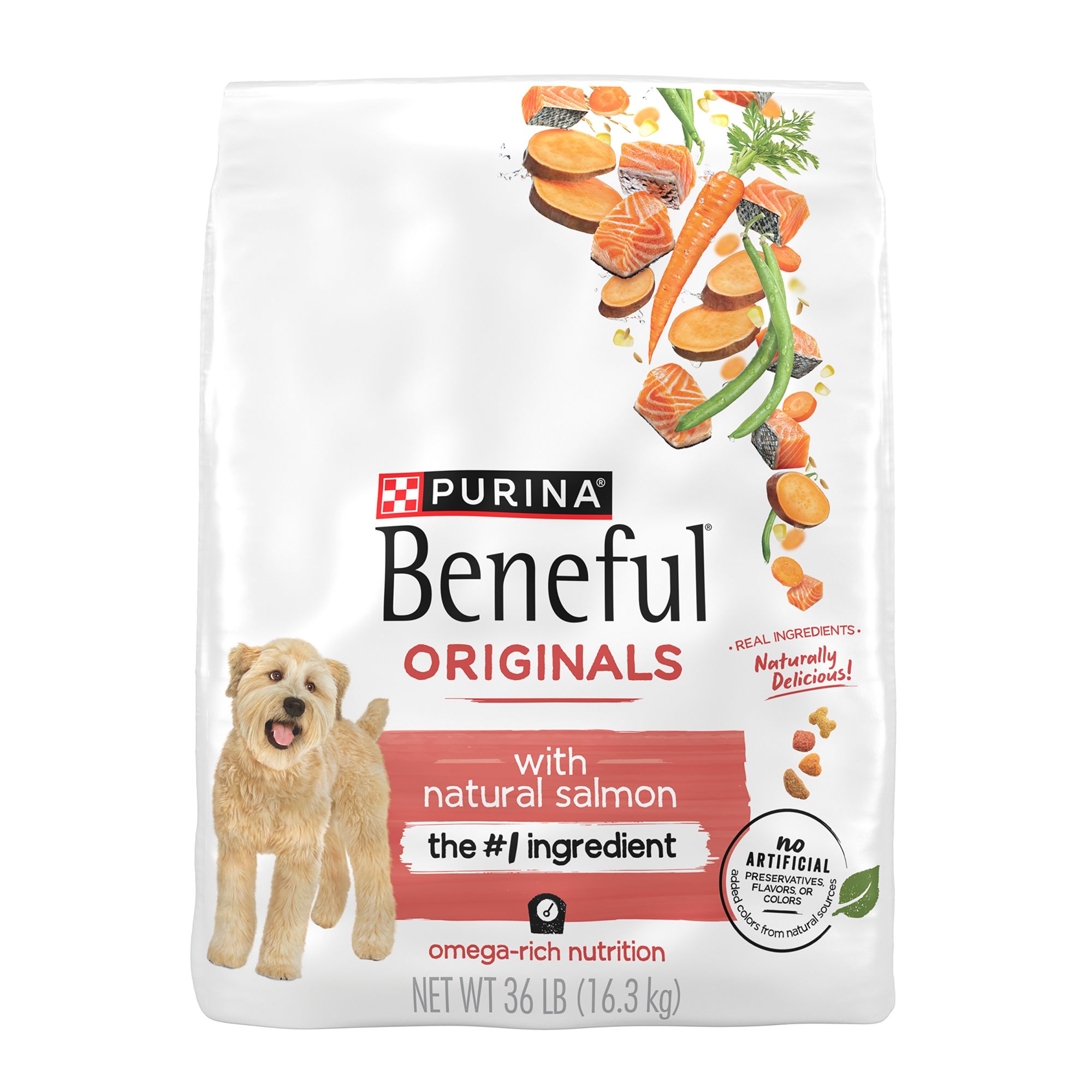 Purina Beneful Originals Adult Dog Dry Food - Natural, Salmon, Size: 36 lb | PetSmart