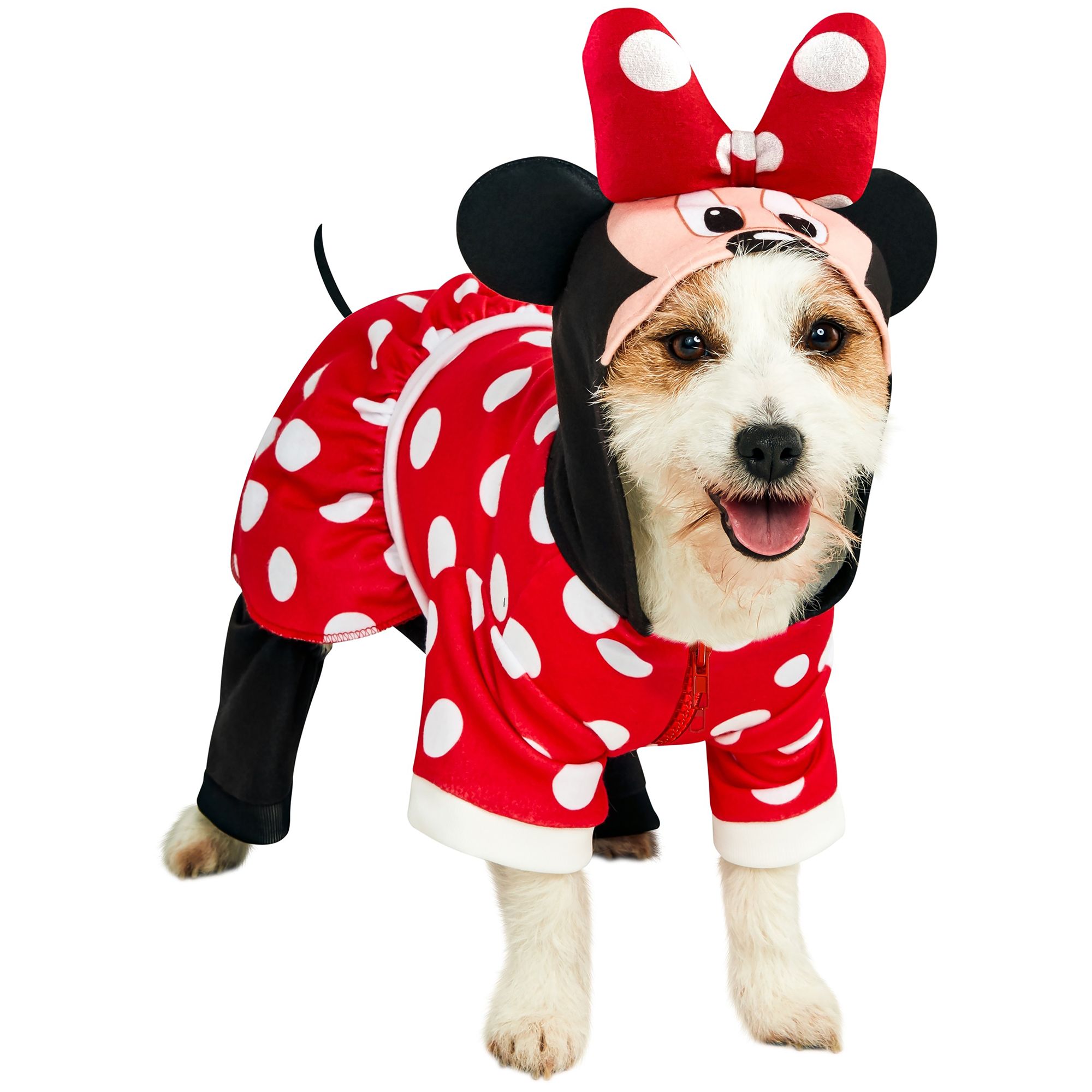 Rubies Rubie's Pet Shop Halloween Minnie Mouse Dog and Cat Costume in Red, Size: Large | Polyester PetSmart
