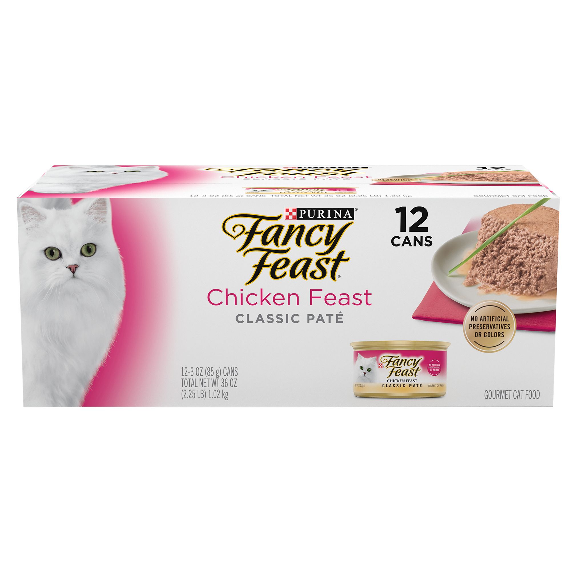 Fancy Feast Wet Cat Food - Chicken Feast, Classic Pate, 12 CT, 36 OZ Adult, Size: Count | PetSmart