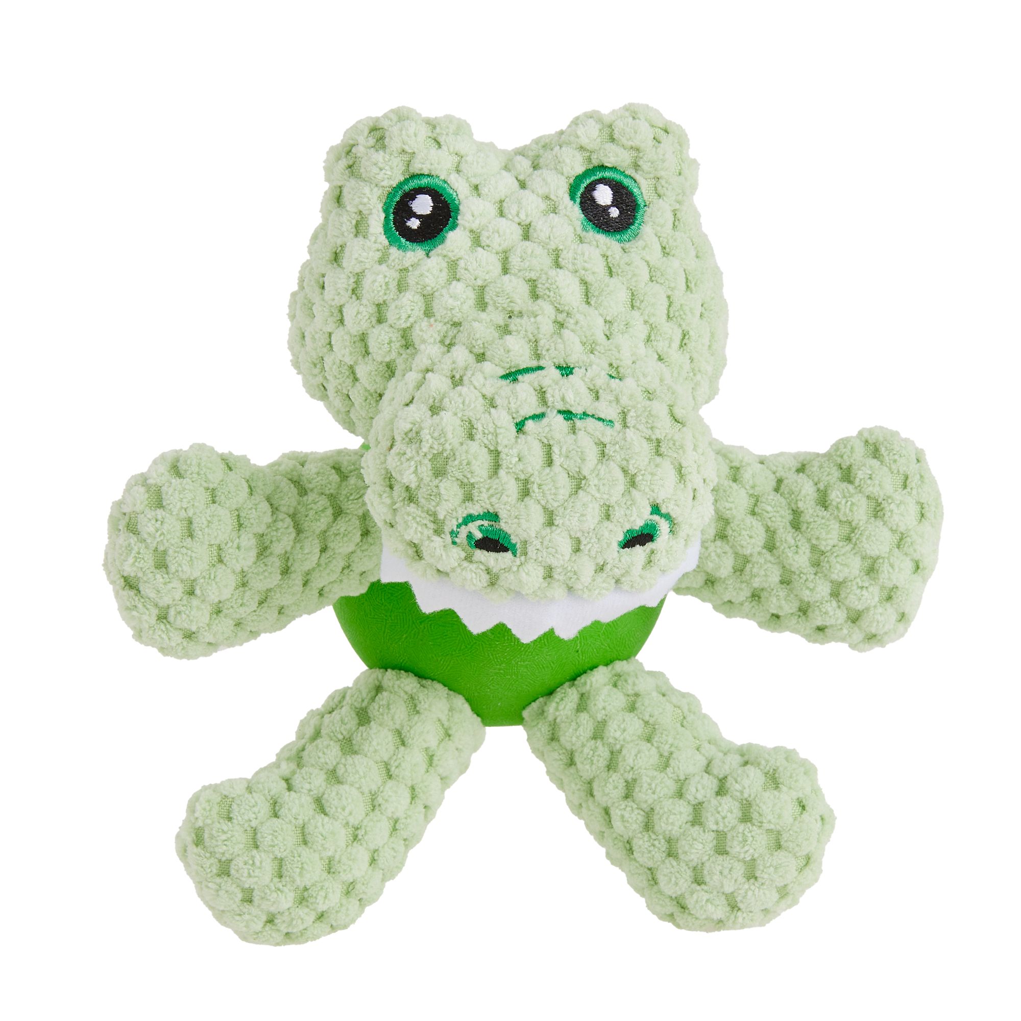 Joyhound Belly Plush Gator Squeaky Dog Toy in White, Size: Small | PetSmart