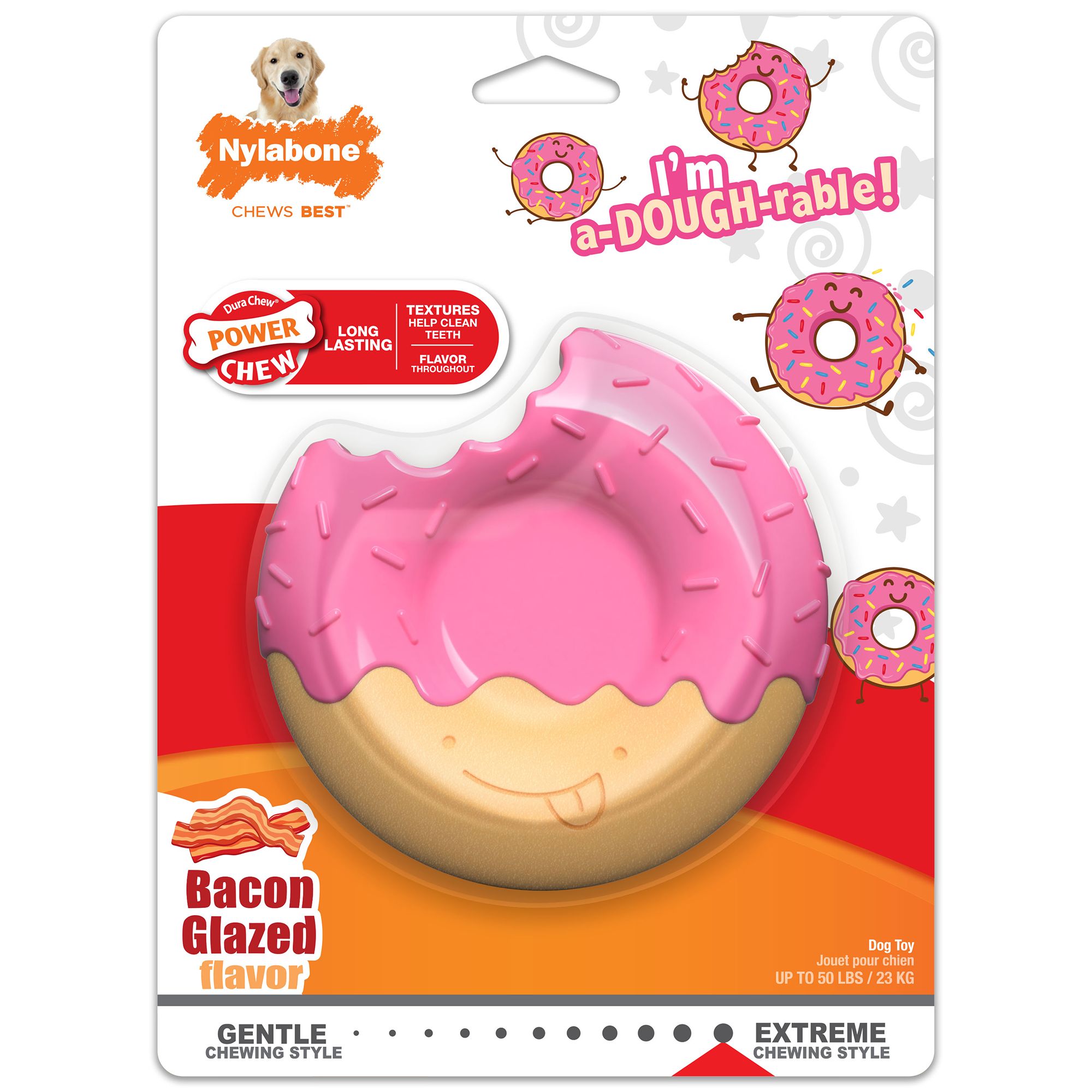 Nylabone Power Chew Donut Dog Toy, Size: Large | PetSmart