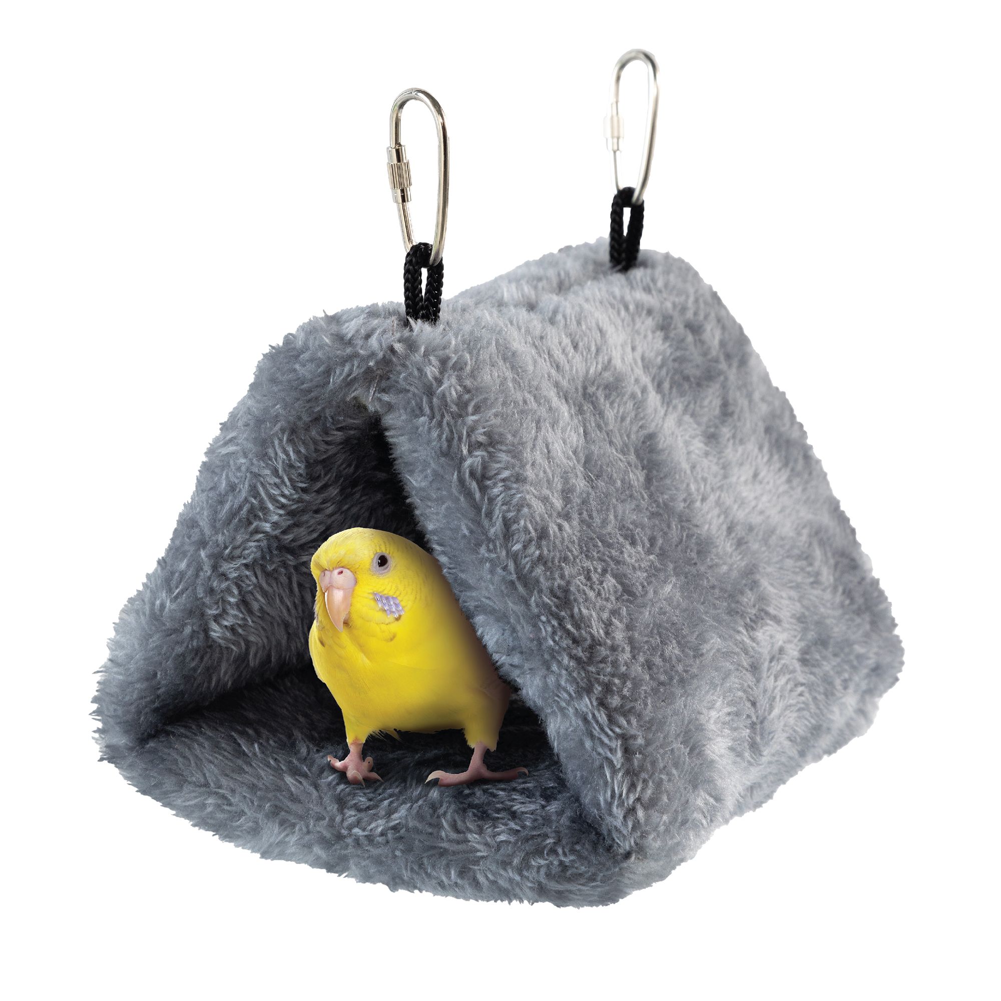 All Living Things® Fuzzy Bird Hut for Pet Bird Hideout & Nesting for Medium Birds (Small)