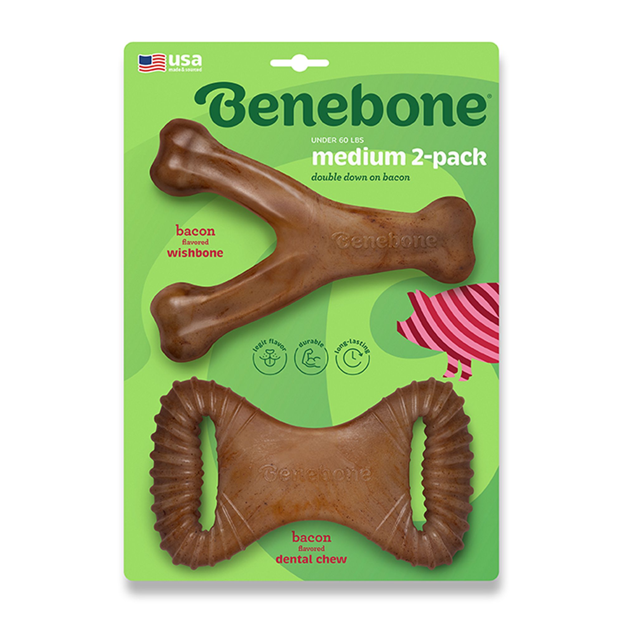 Benebone Wishbone Dental Chew 2 Pack | PetSmart Size: count
