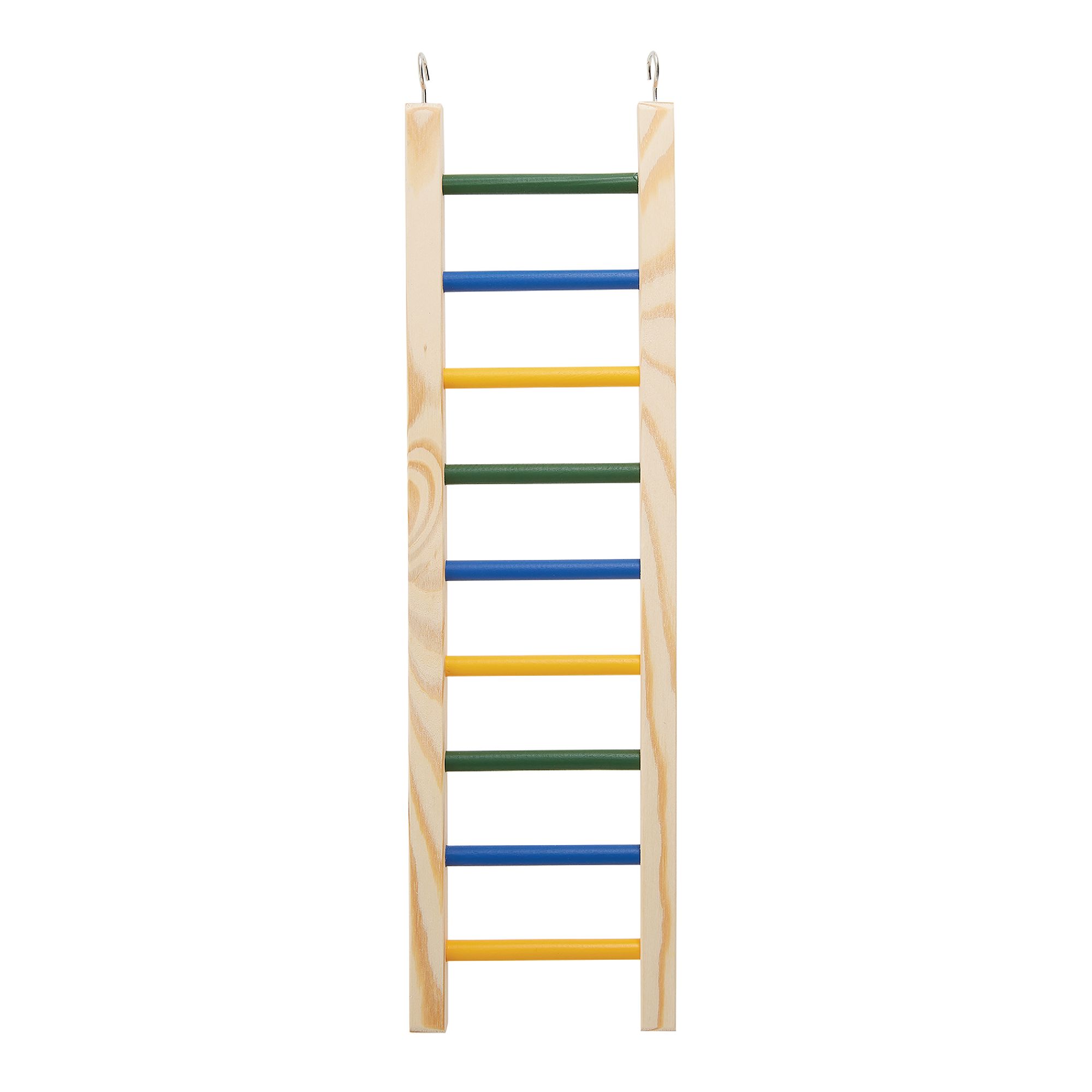 All Living Things® Natural Ladder - Natural Wood Bird Cage Ladder for Medium Birds (Medium)