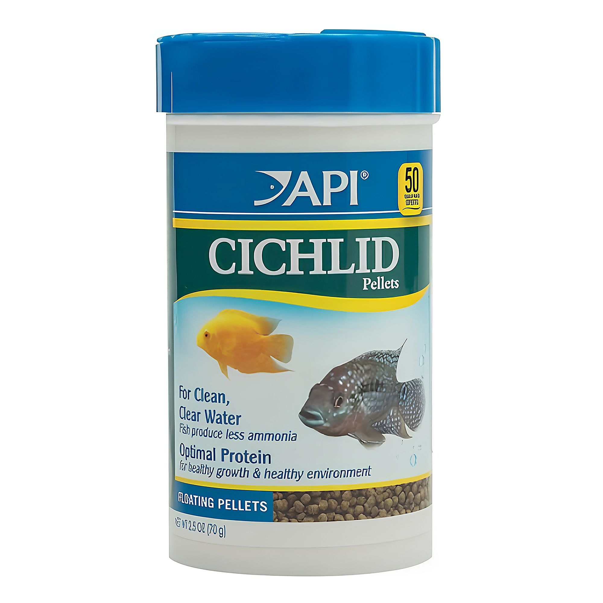 API® Cichlid Pellets Fish Food Complete Diet (2.5 Oz)