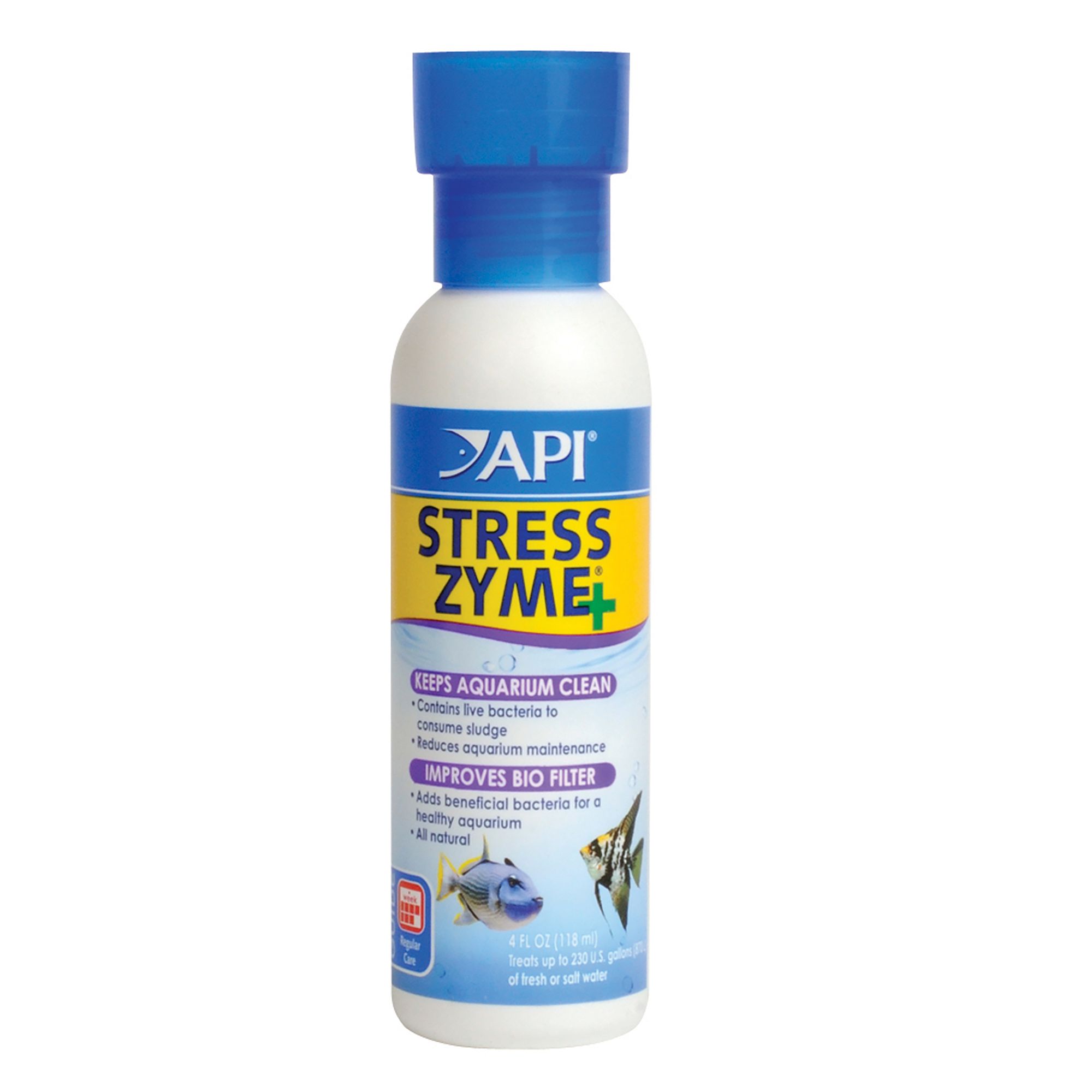 API Stress Zyme Water Conditioner for Aquarium Cycling (4 Fl Oz)