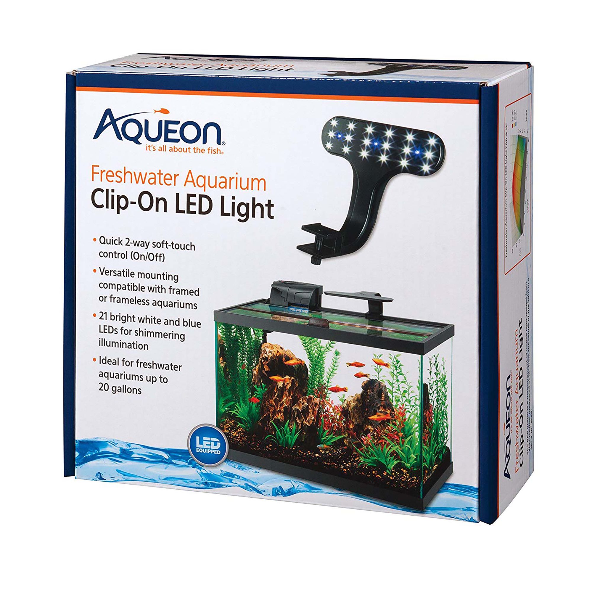 Aqueon® Clip-On Aquarium LED for Fish Tanks