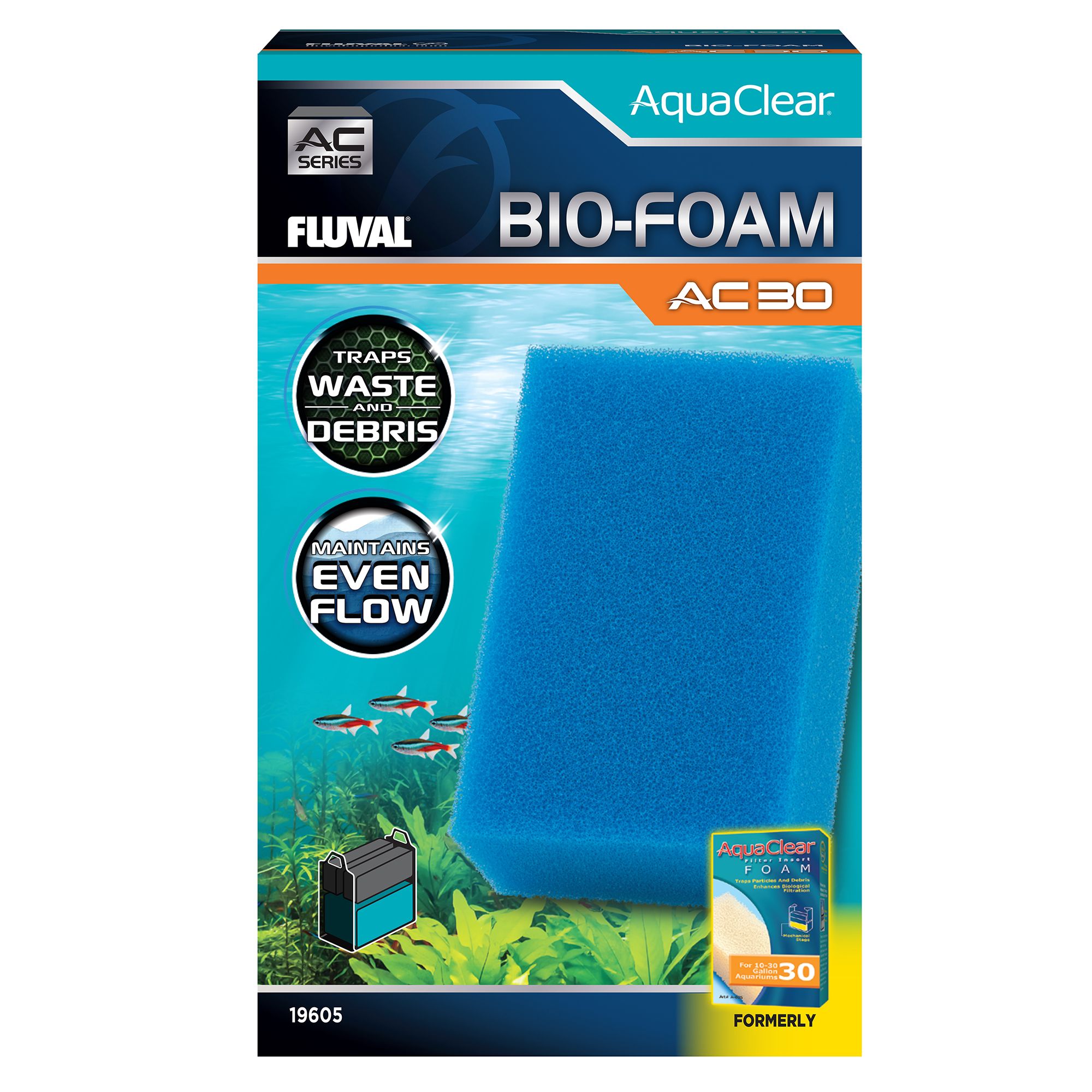 FLUVAL Bio-Foam Filter Insert 1-Pack, Size: 30 Gal | PetSmart
