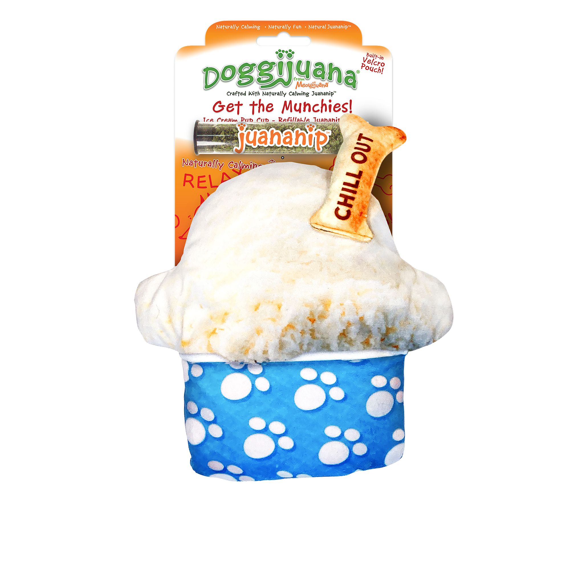 Doggijuana Get The Munchies Refillable Ice Cream Pup Cup Dog Toy, Size: 1 Count | PetSmart