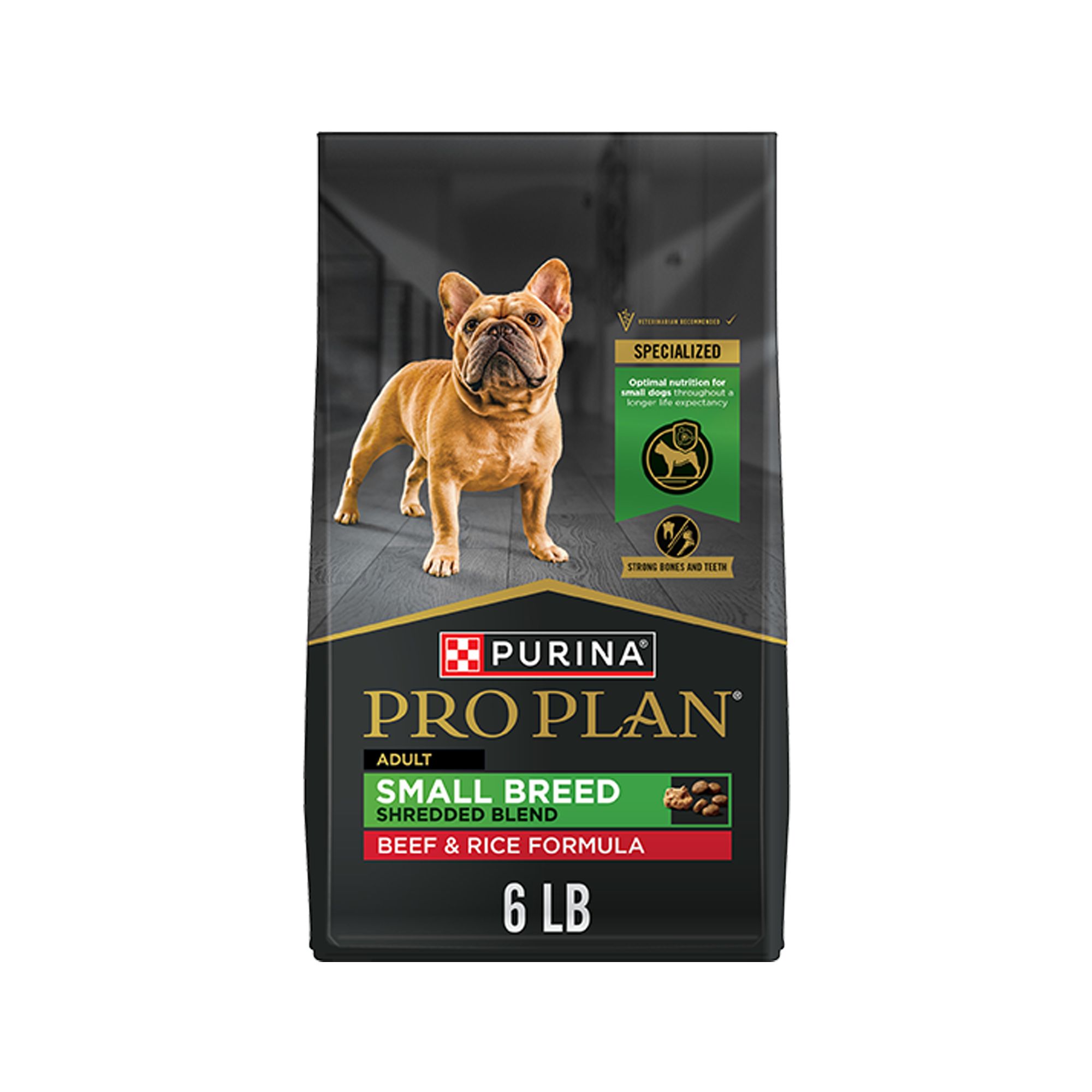 Purina Pro Plan Specialized Small Breed Shredded Blend Adult Dog Dry Food - Beef and Rice, 6 lb | PetSmart