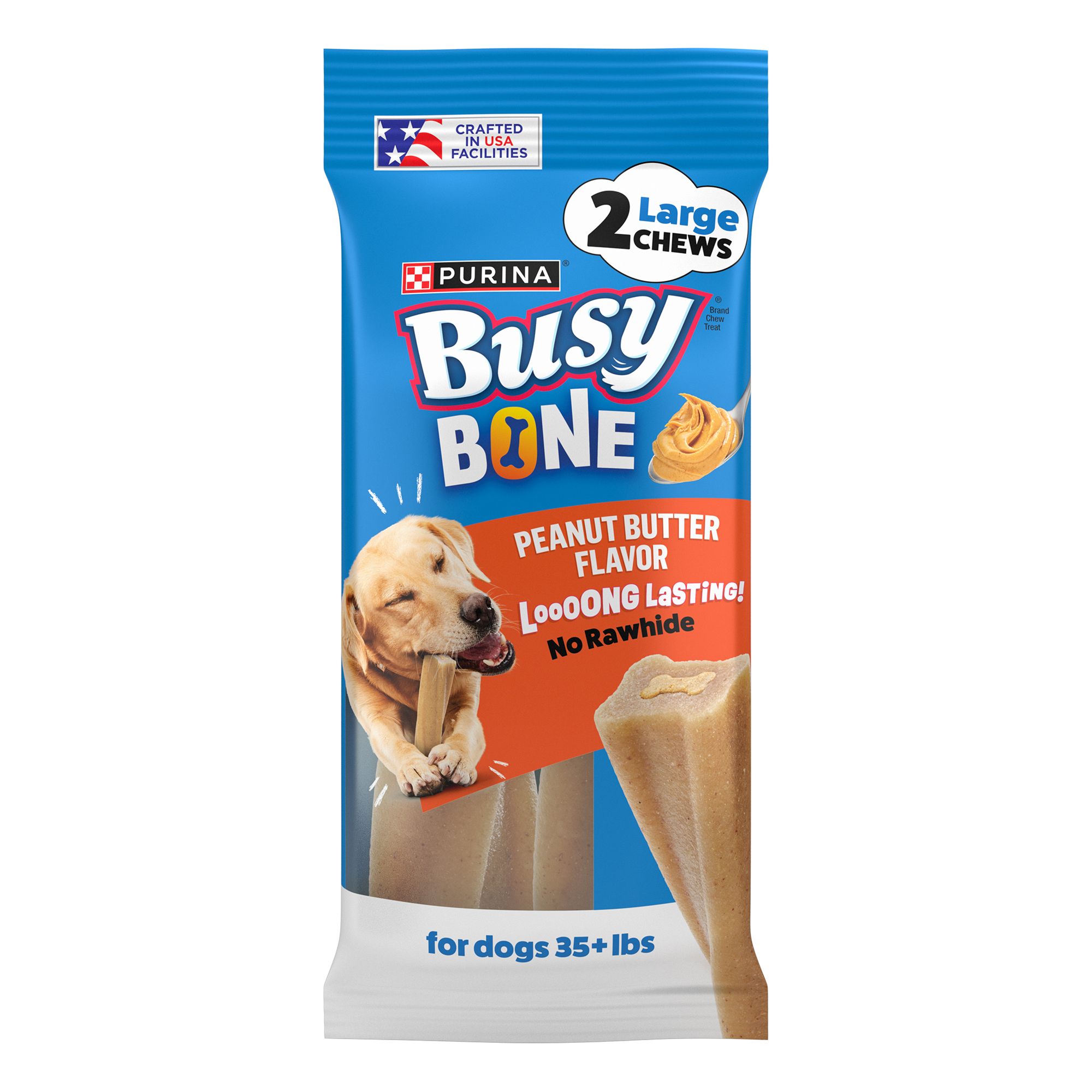 Purina Busy Bone Peanut Butter Long Lasting Chew 2 Count 7 OZ, Adult | PetSmart