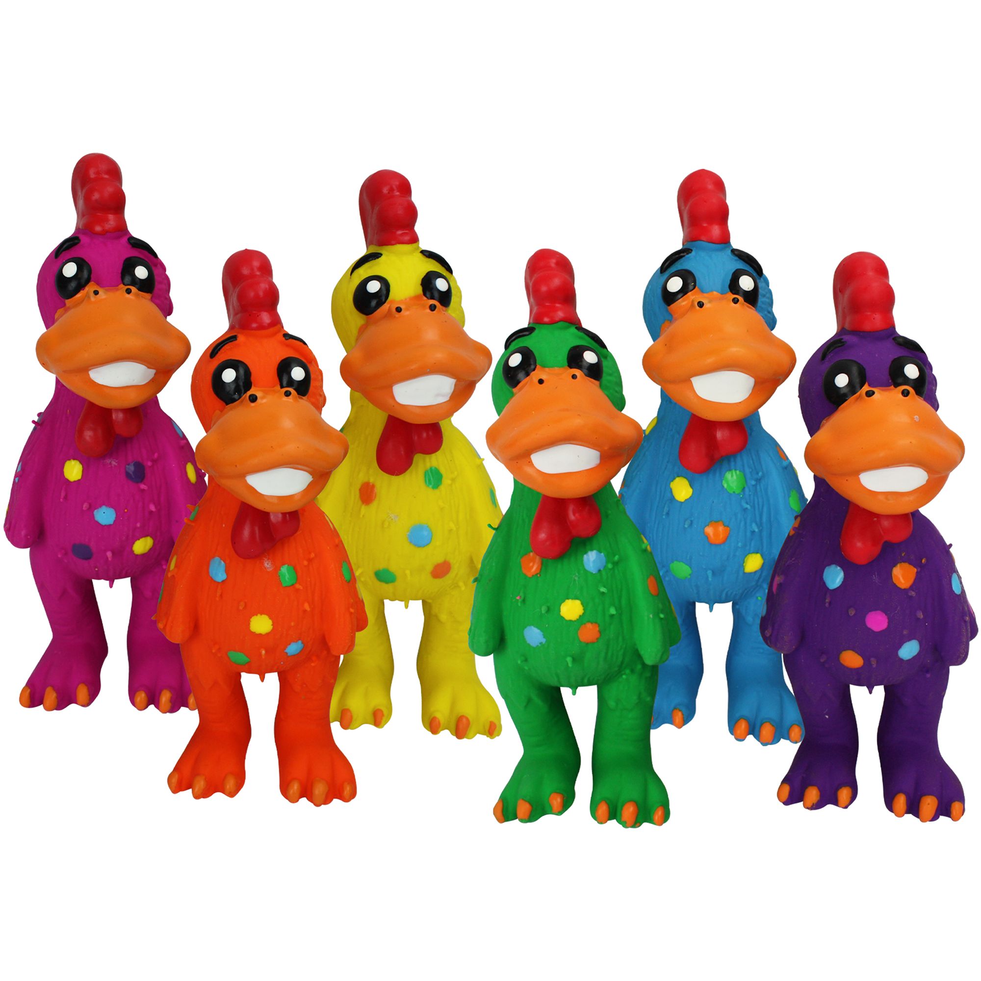 Multipet Latex Globken Chicken Squeaky Small Dog Toy Color Varies | PetSmart
