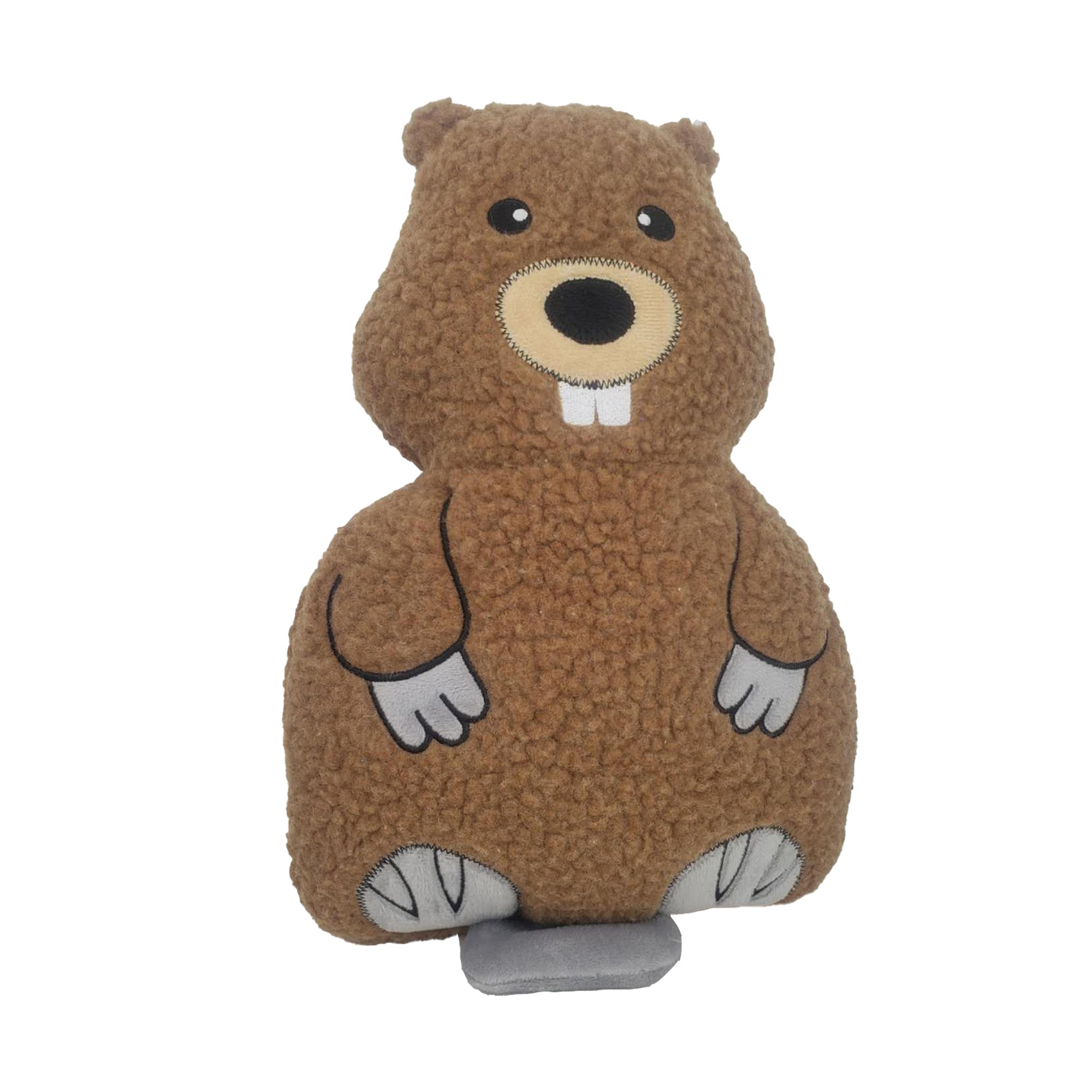 Hip Doggie Theo The Beaver Fleece Dog Toy in Brown | PetSmart